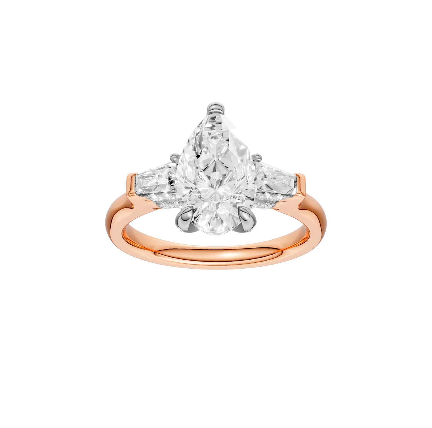 2.00ct Pear Certified Lab Diamond Ring
