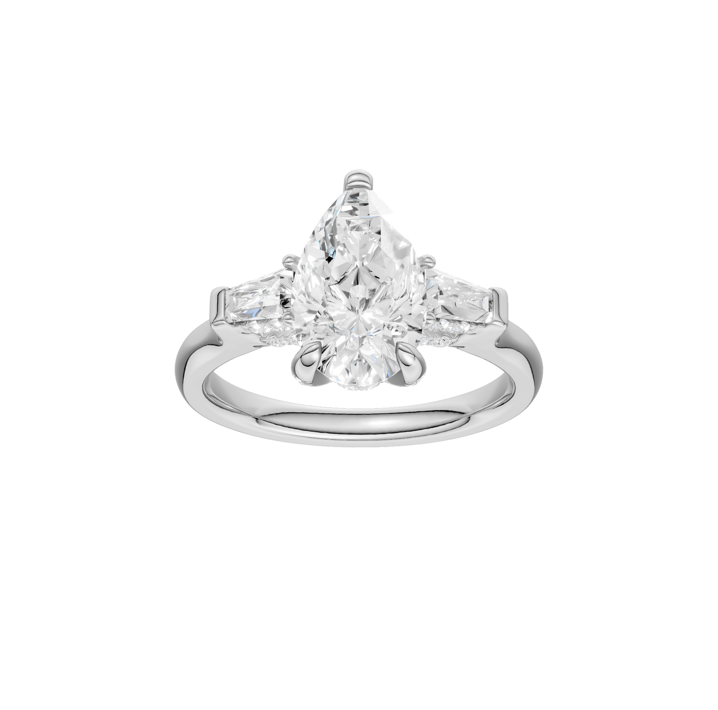 2.00ct Pear Certified Lab Diamond Ring