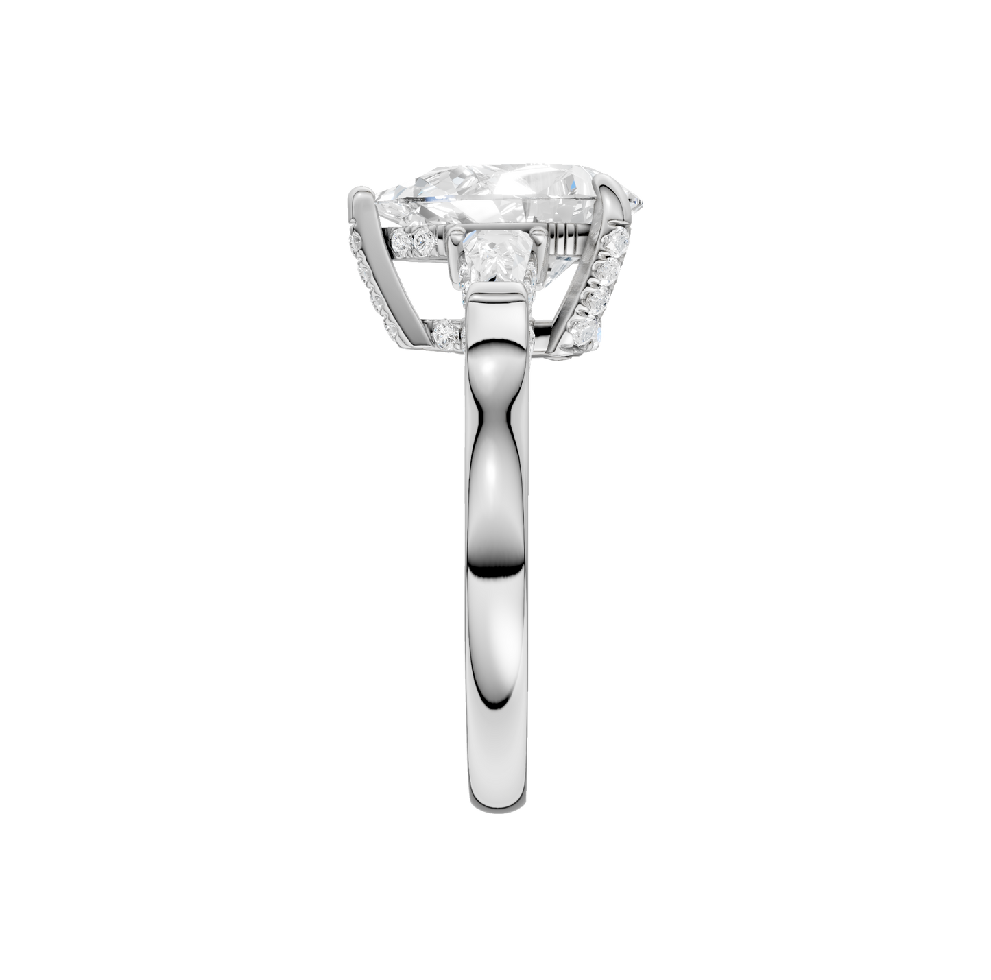 2.00ct Pear Certified Lab Diamond Ring