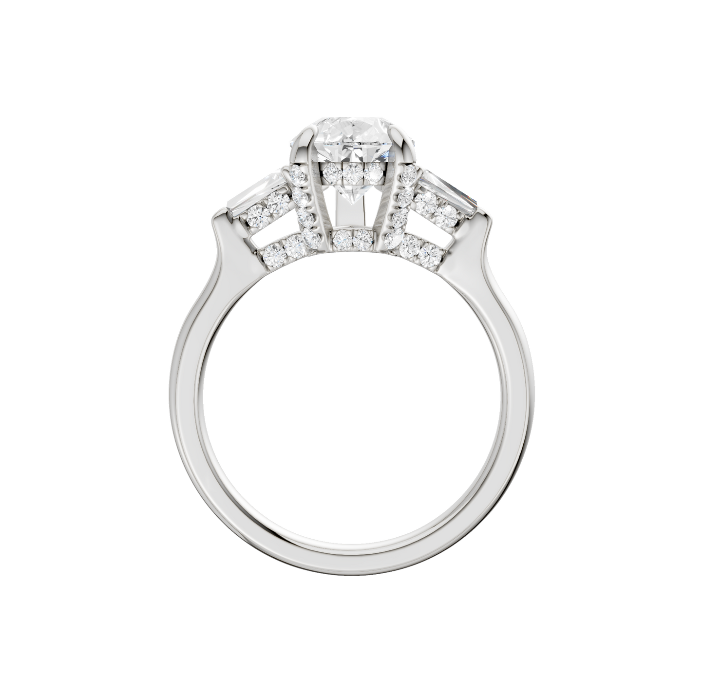 2.00ct Pear Certified Lab Diamond Ring