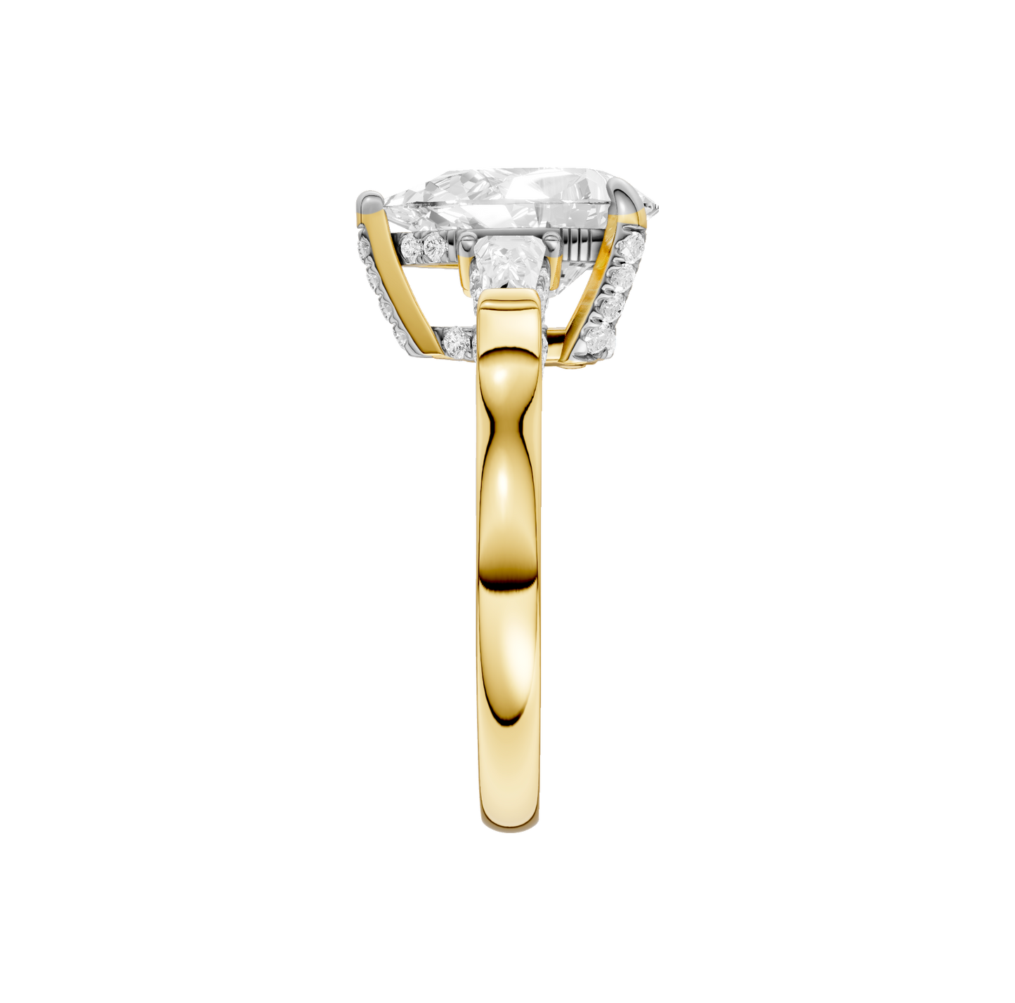 2.00ct Pear Certified Lab Diamond Ring
