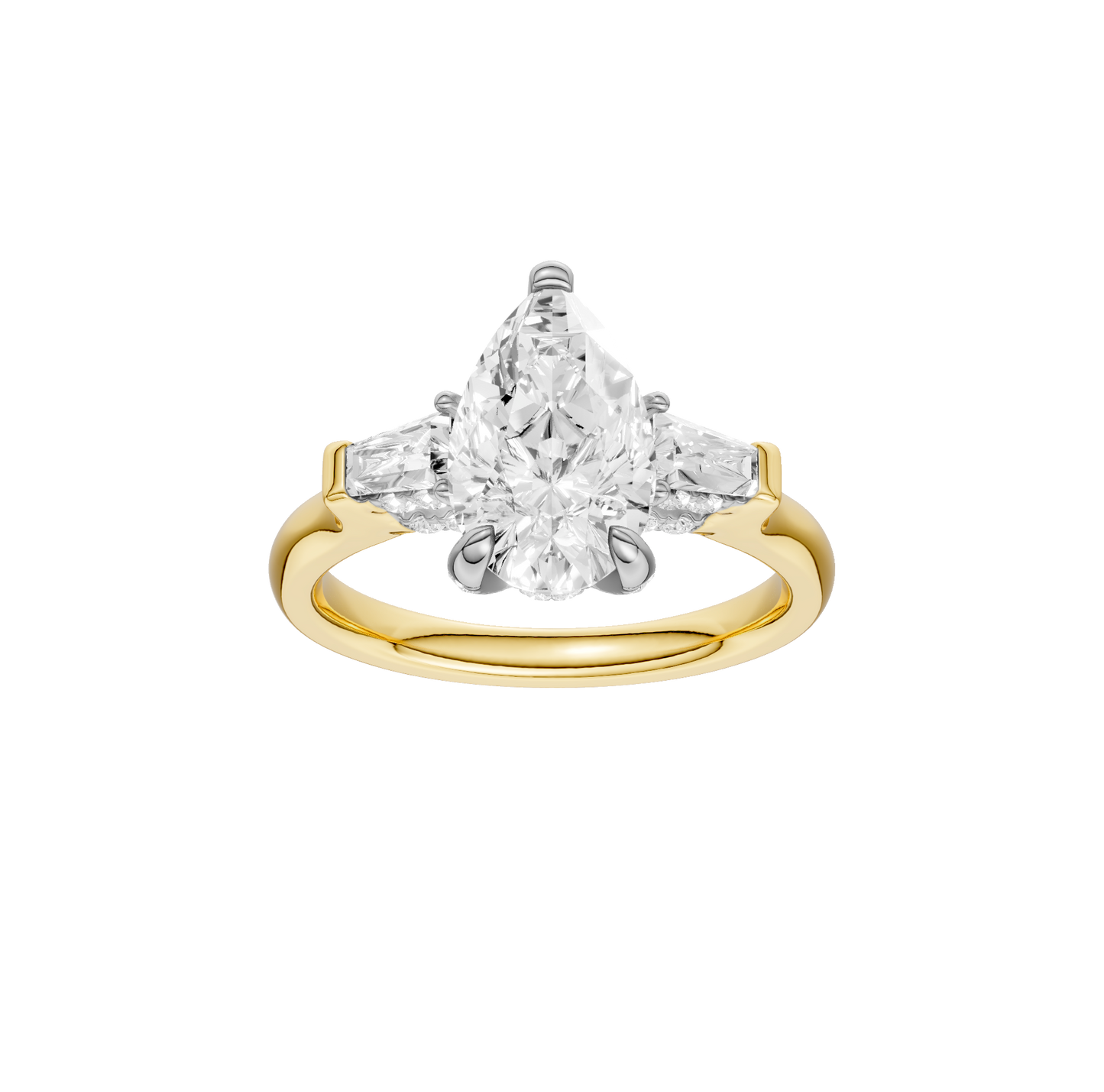 2.00ct Pear Certified Lab Diamond Ring