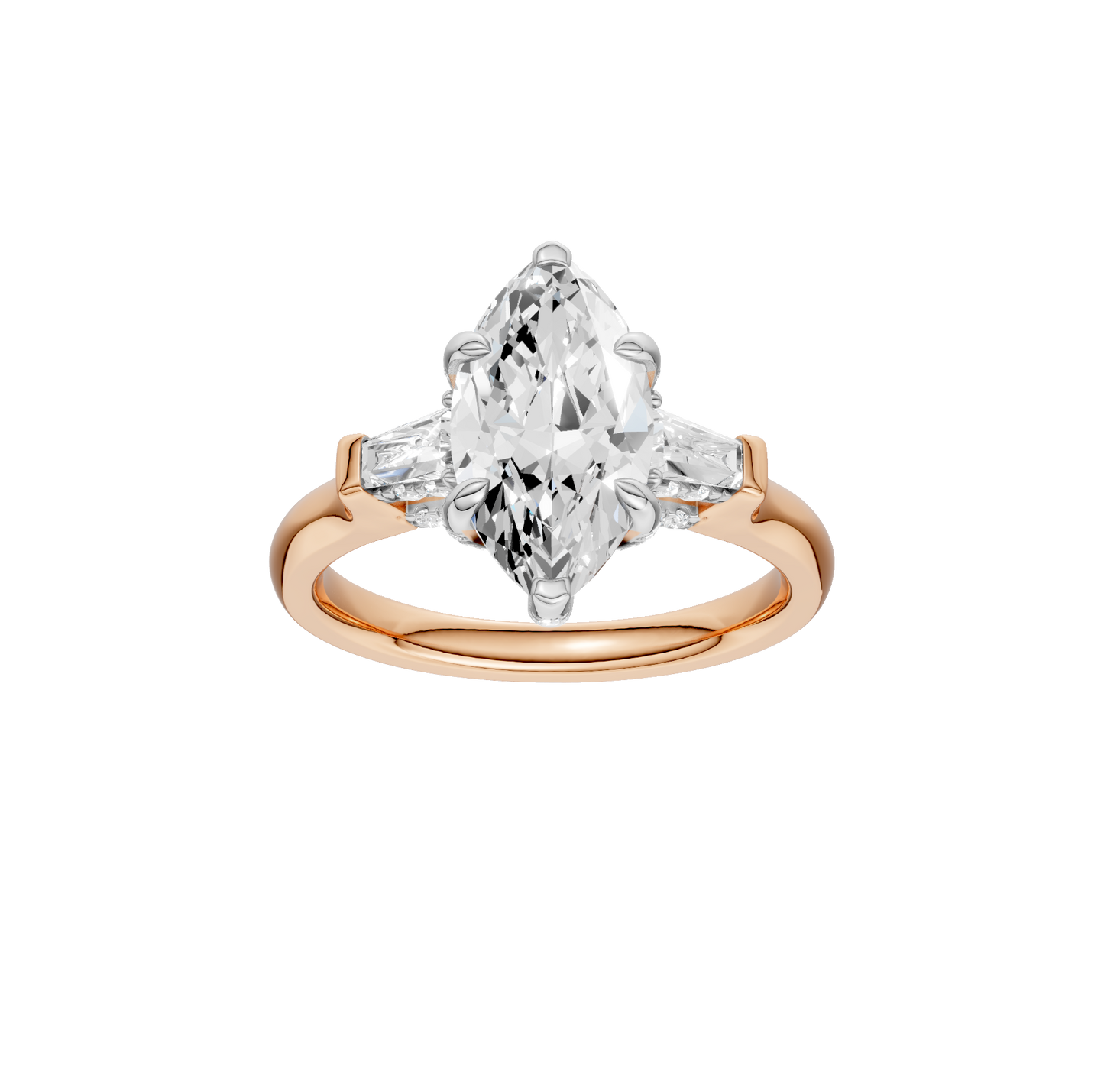 2.00ct Marquise Certified Lab Diamond Ring