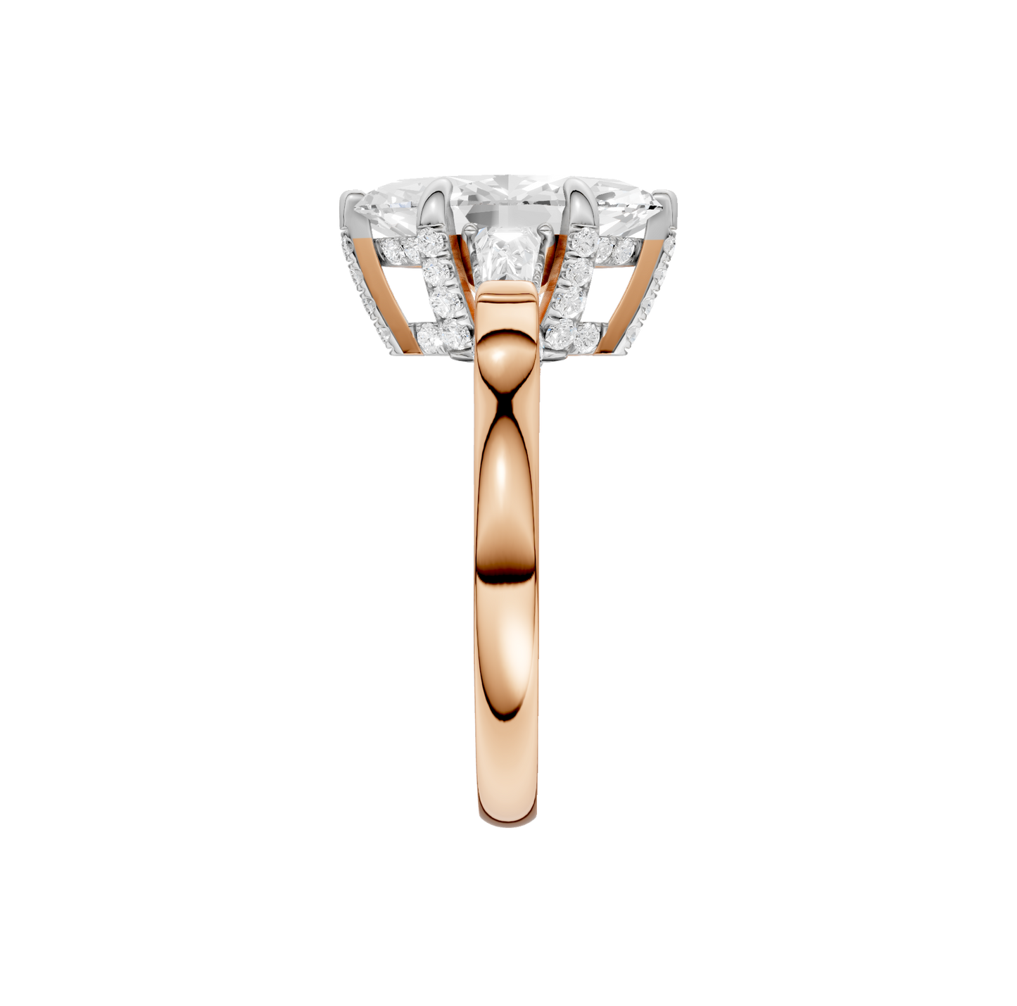 2.00ct Marquise Certified Lab Diamond Ring