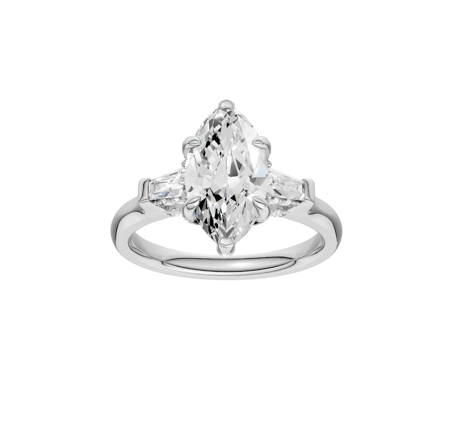2.00ct Marquise Certified Lab Diamond Ring