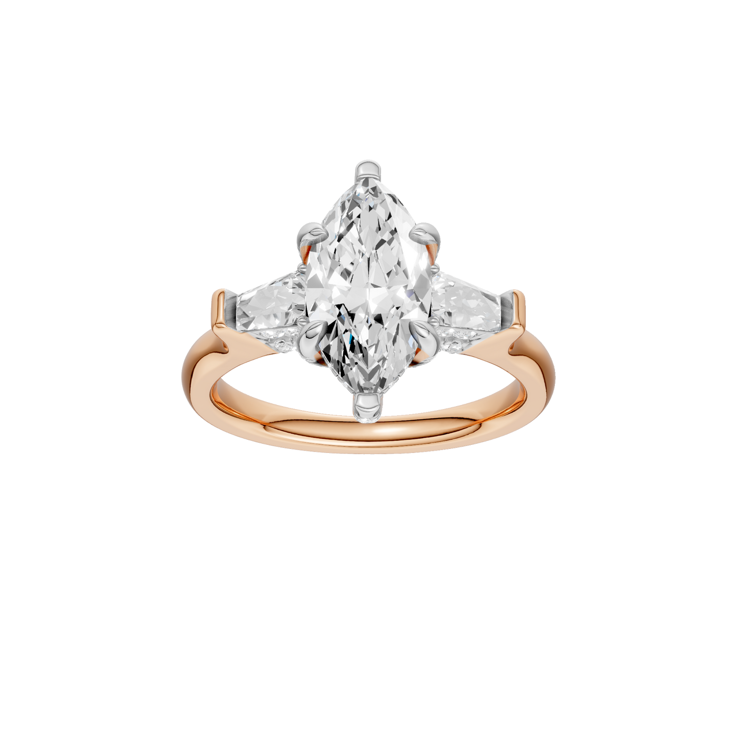 2.60ct Marquise Certified Lab Diamond Ring