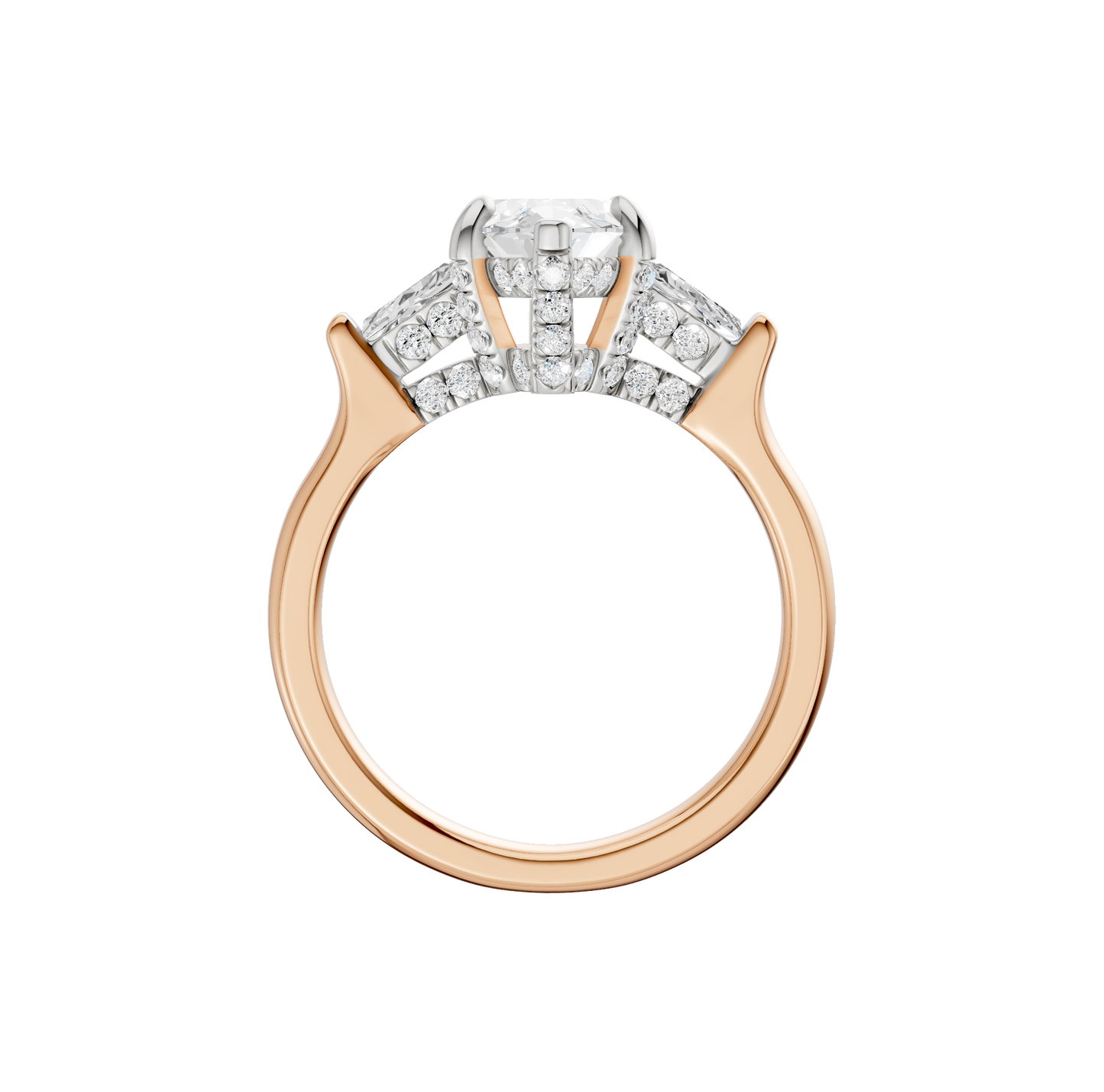 2.60ct Marquise Certified Lab Diamond Ring