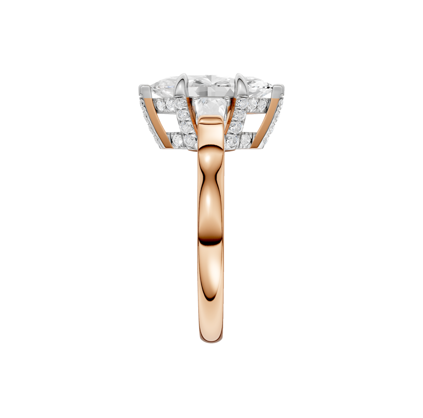 2.60ct Marquise Certified Lab Diamond Ring