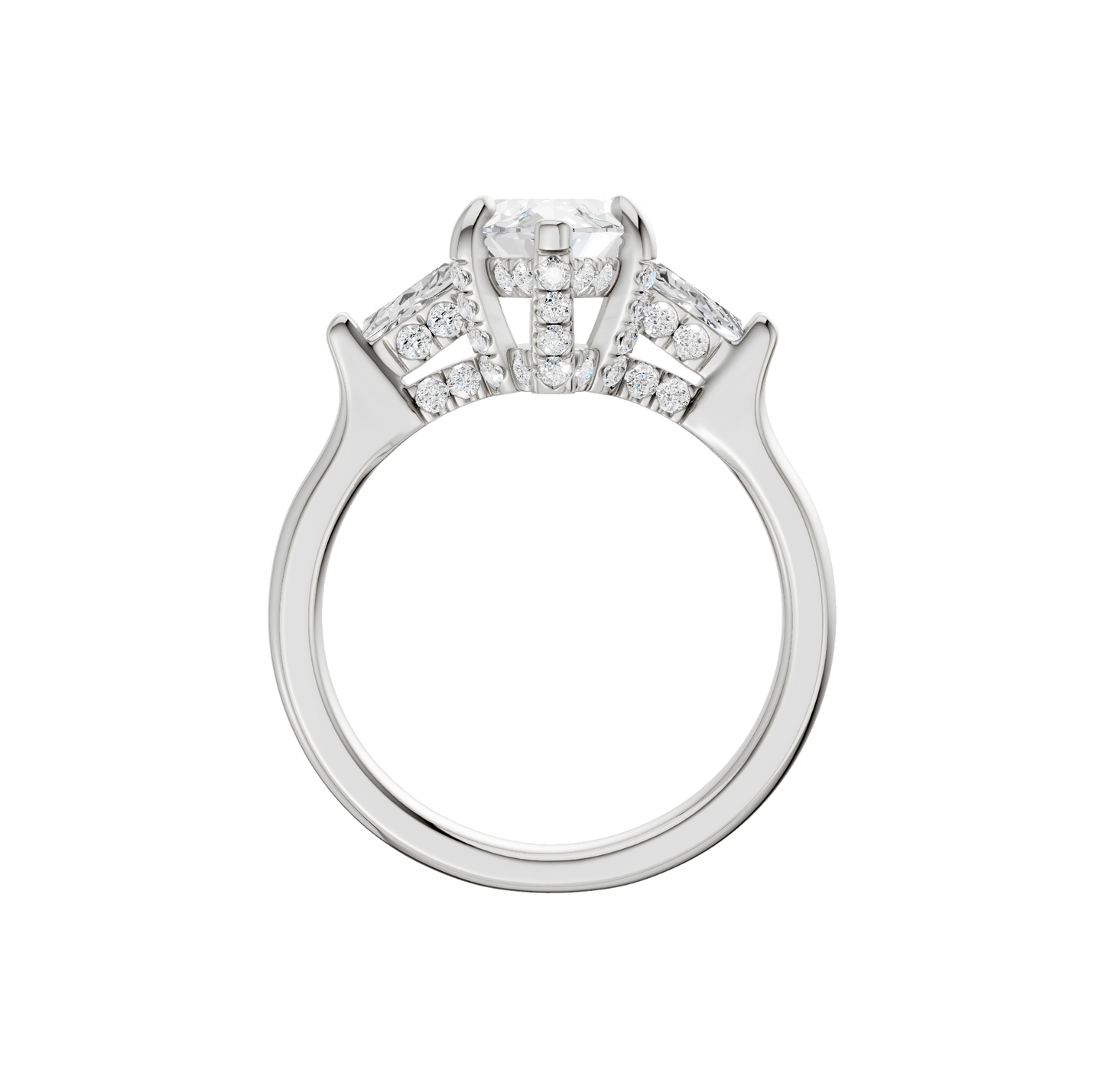 2.60ct Marquise Certified Lab Diamond Ring