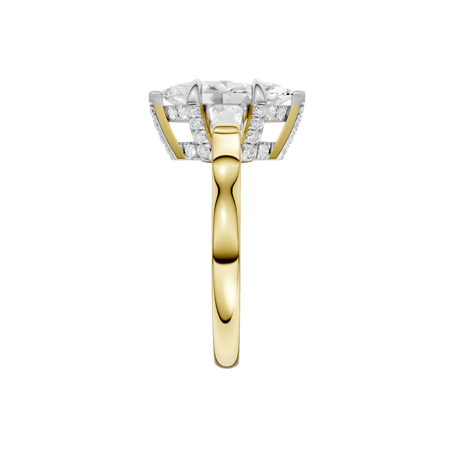 2.60ct Marquise Certified Lab Diamond Ring