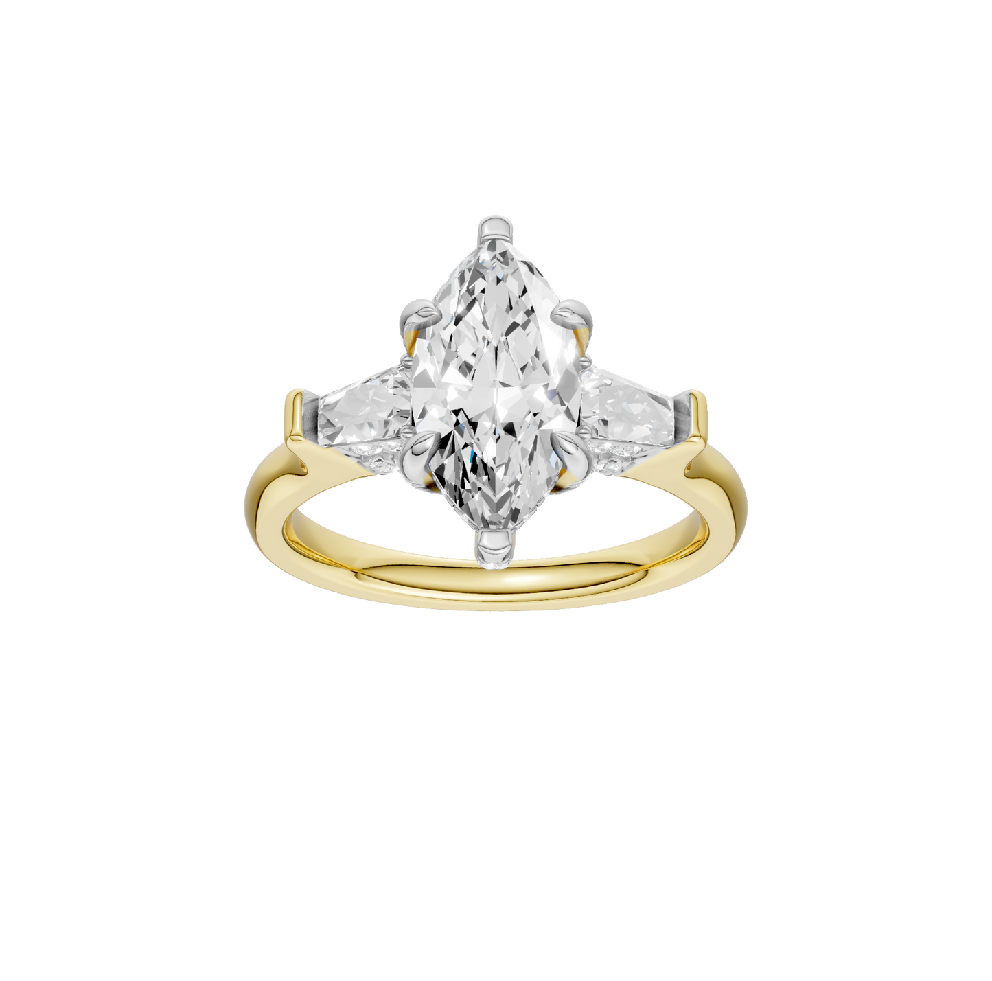 2.60ct Marquise Certified Lab Diamond Ring