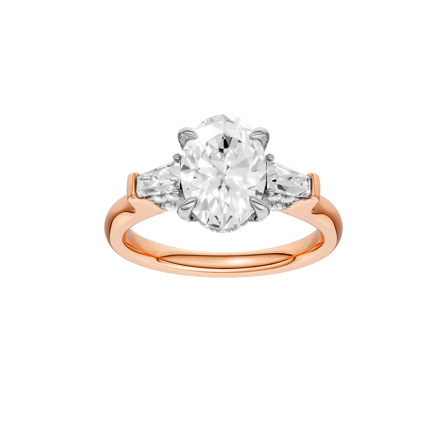 2.50ct Oval Certified Lab Diamond Ring