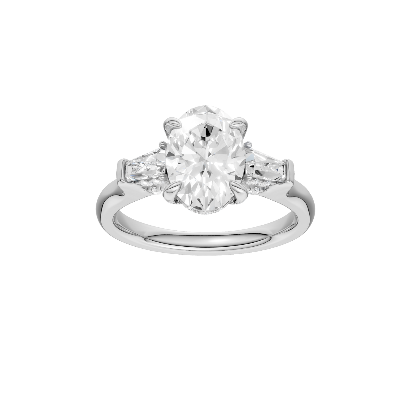 2.50ct Oval Certified Lab Diamond Ring