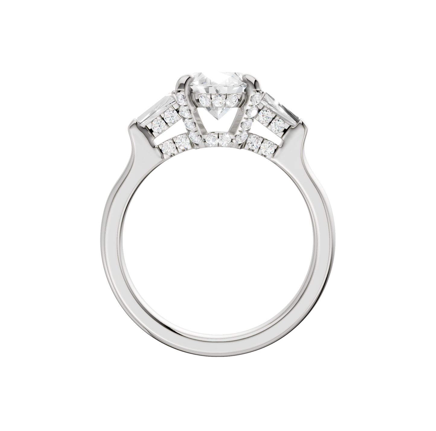 2.50ct Oval Certified Lab Diamond Ring