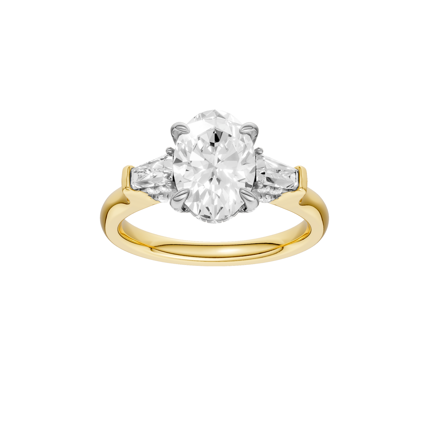 2.50ct Oval Certified Lab Diamond Ring