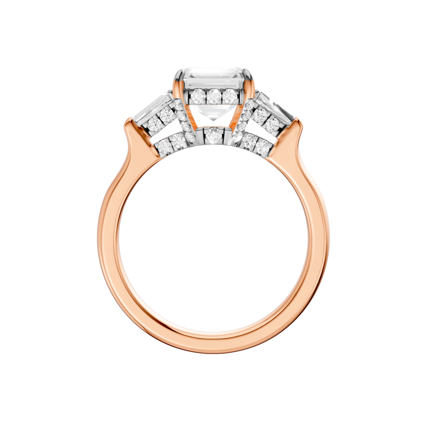 2.50ct Asscher Certified Lab Diamond Ring