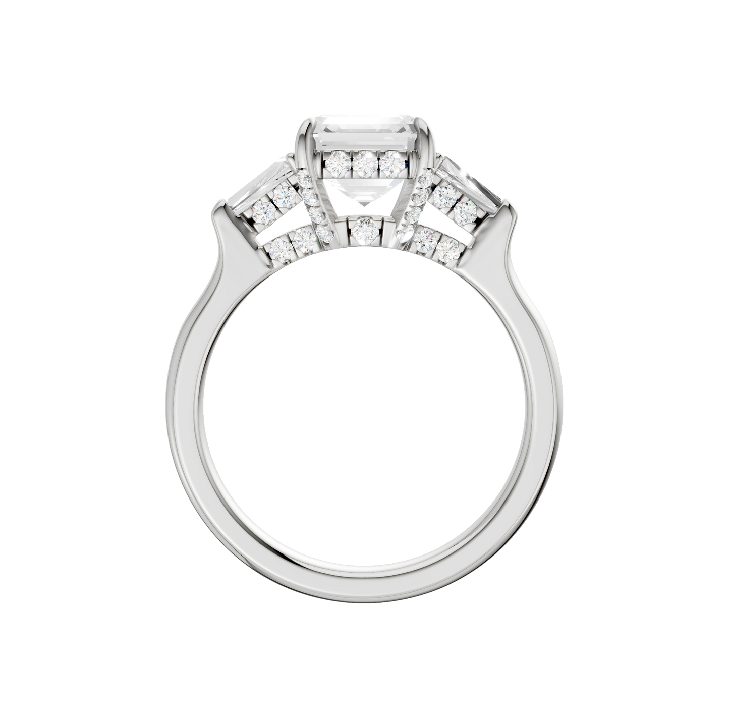 2.50ct Asscher Certified Lab Diamond Ring