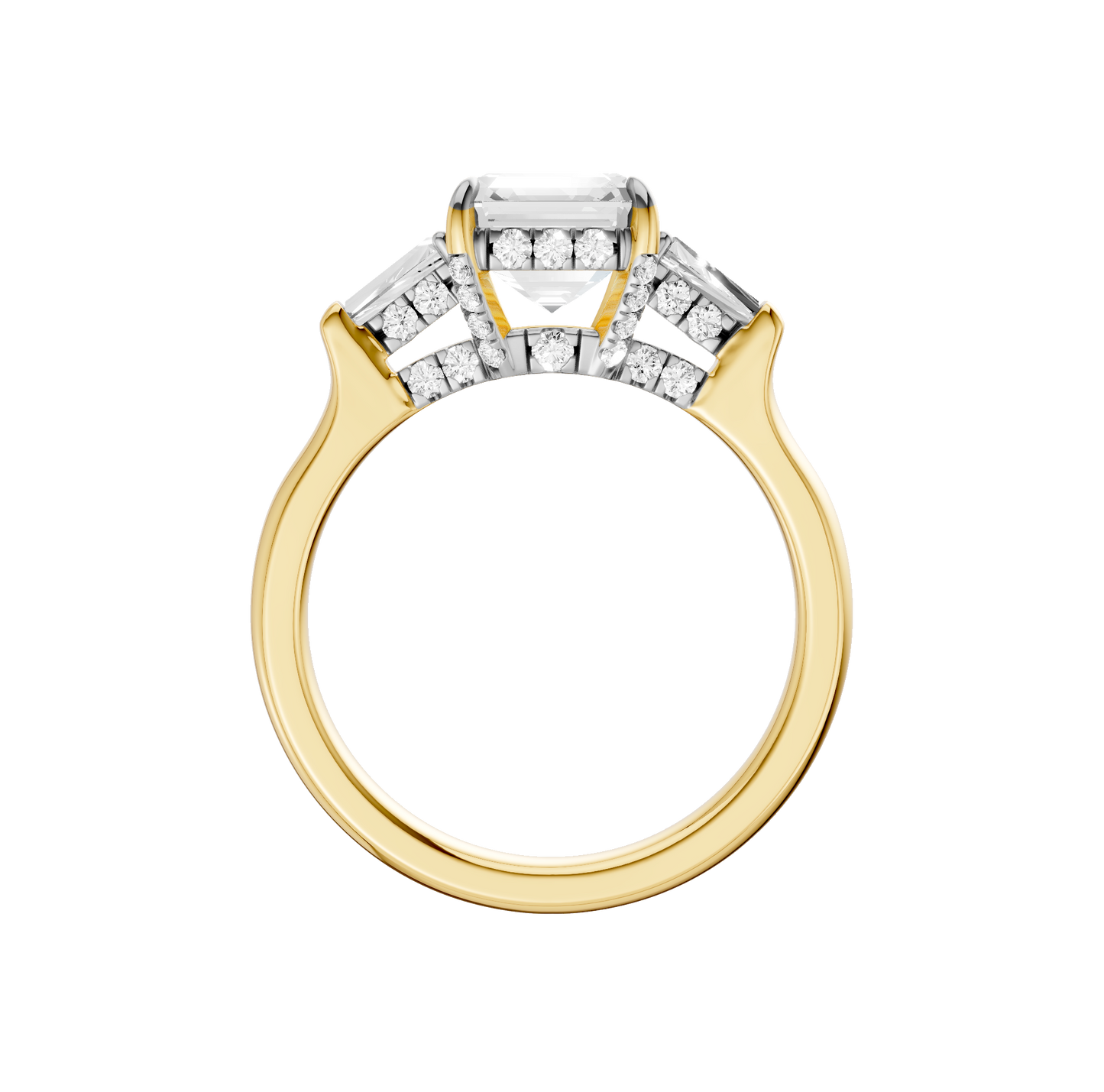 2.50ct Asscher Certified Lab Diamond Ring
