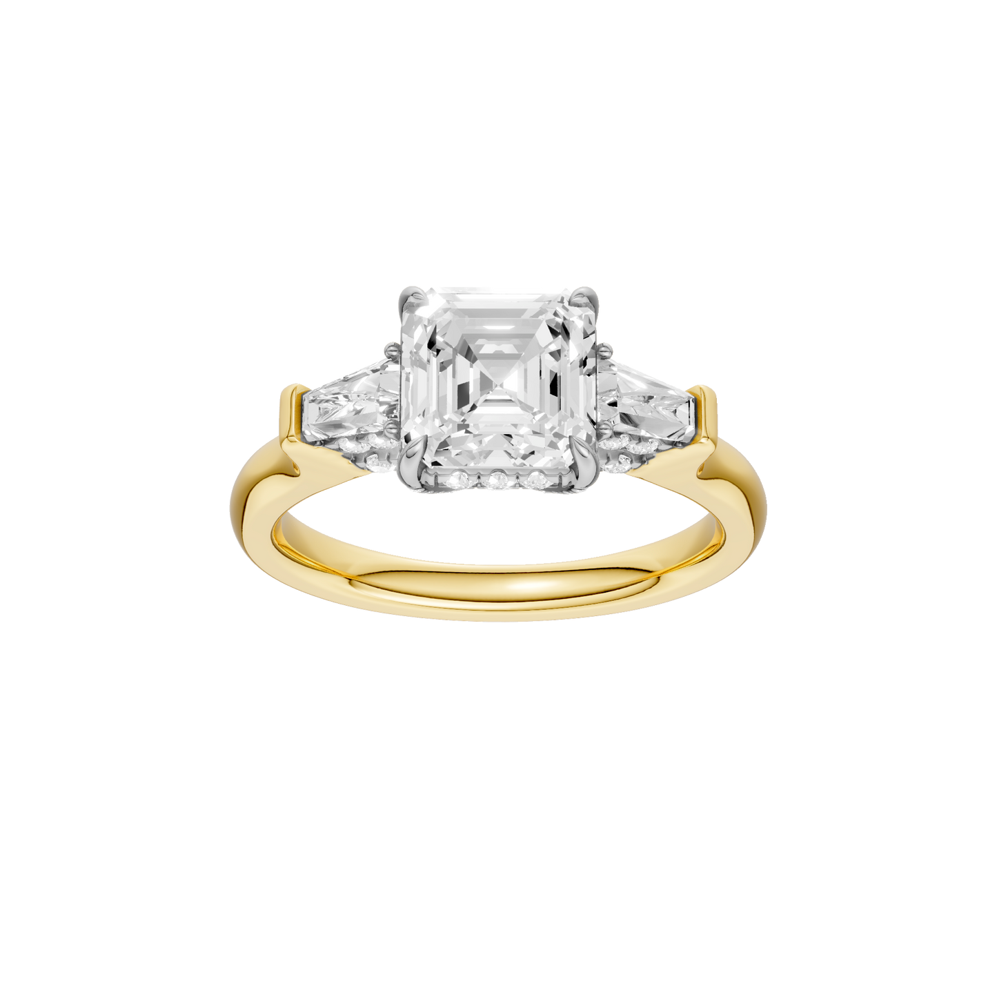 2.50ct Asscher Certified Lab Diamond Ring
