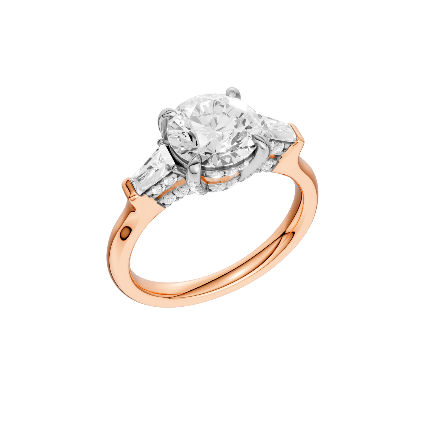 2.50ct Round Certified Lab Diamond Ring