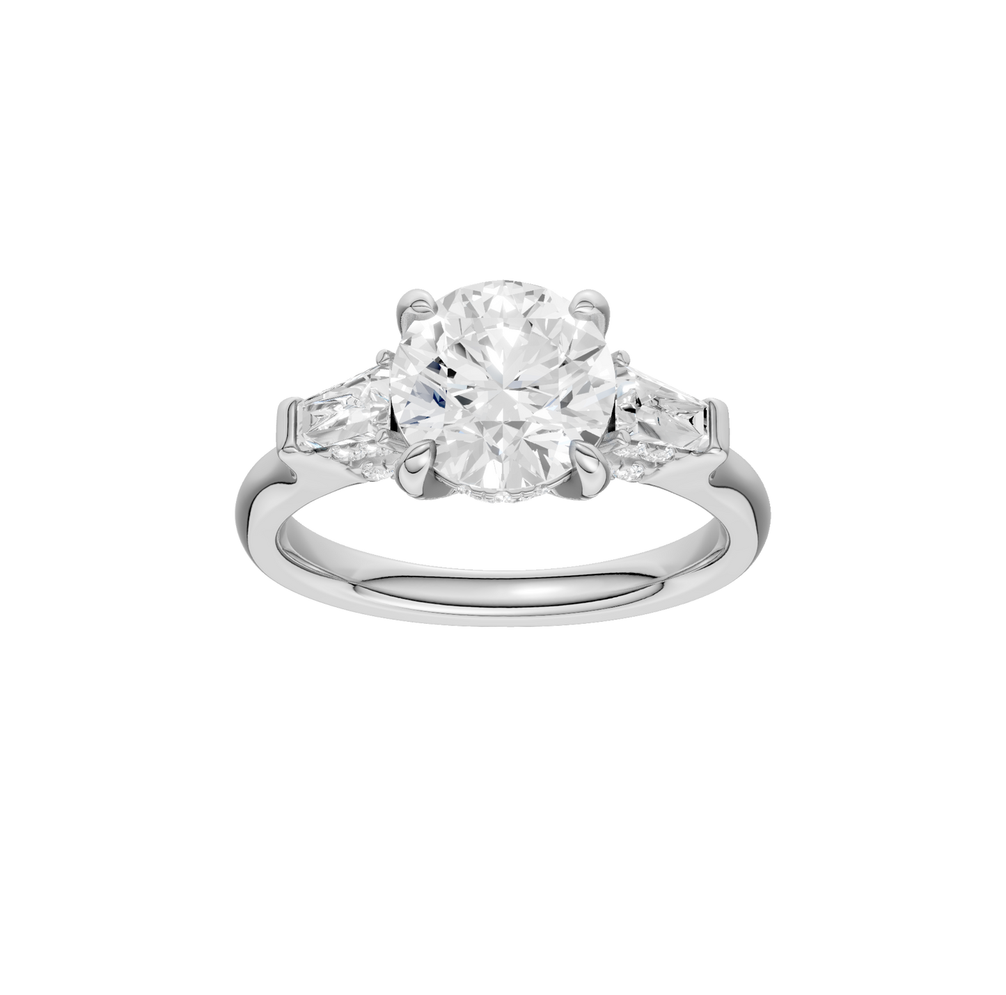 2.50ct Round Certified Lab Diamond Ring
