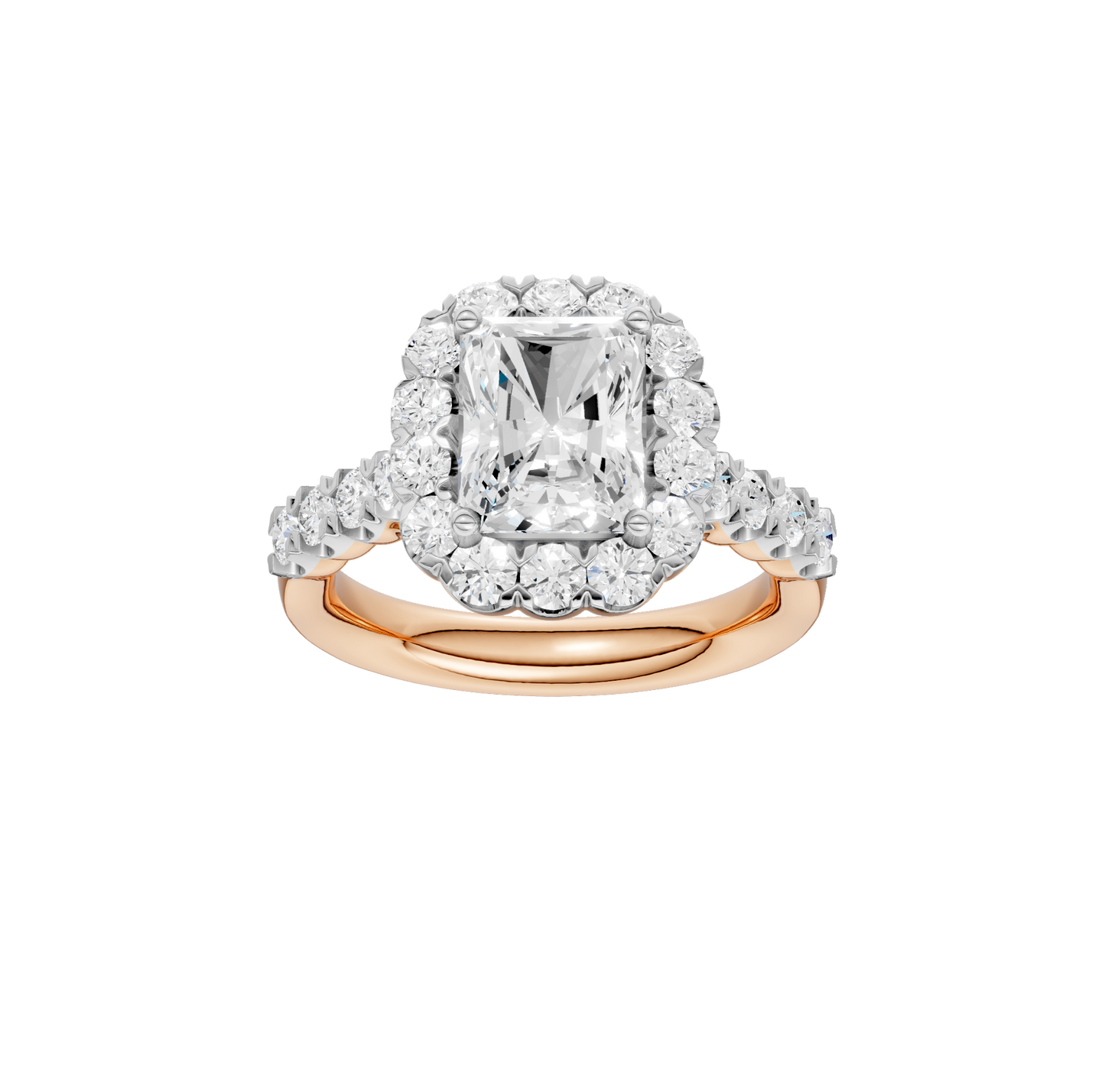 3.02ct Radiant Certified Lab Diamond Ring