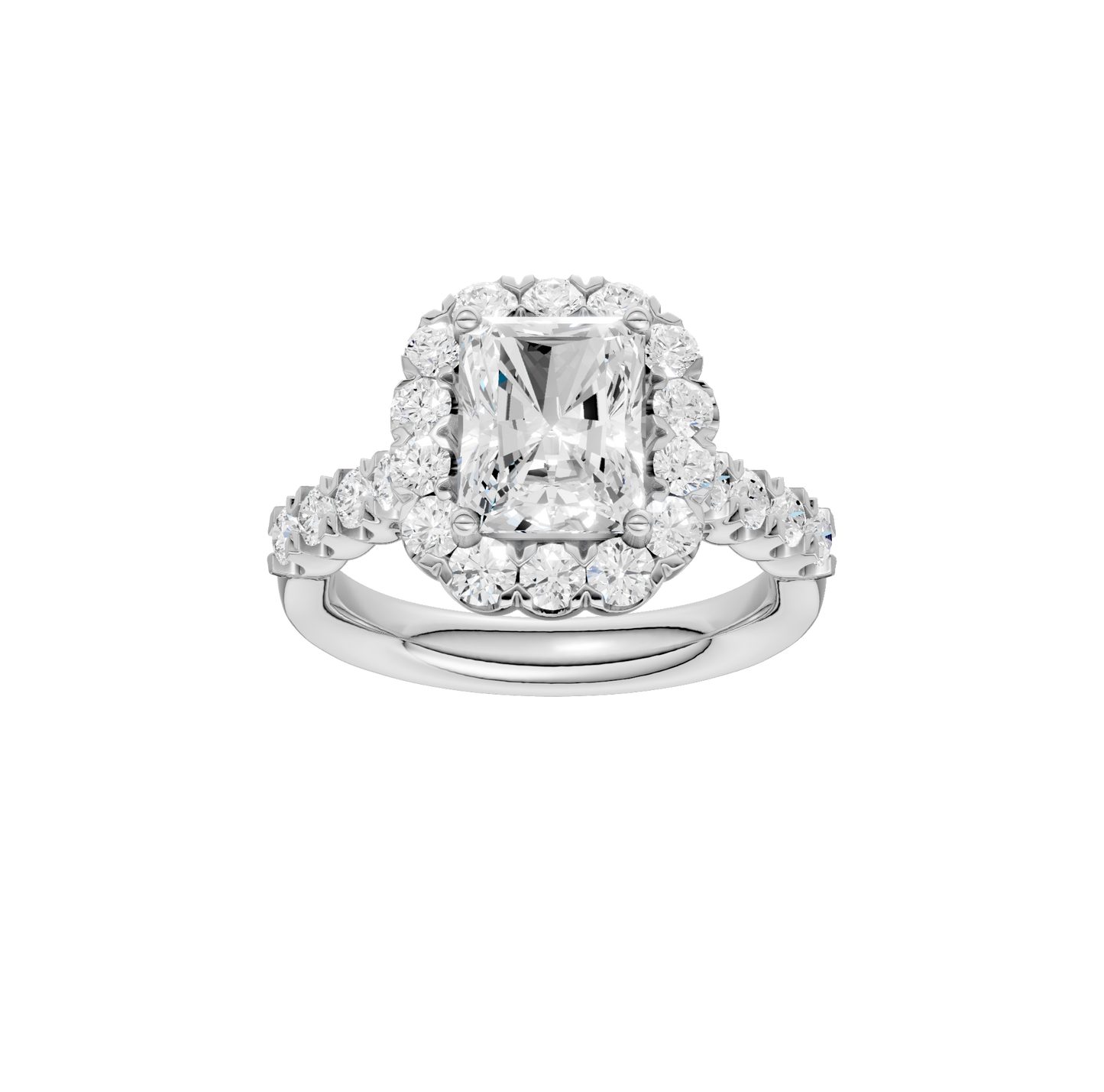 3.02ct Radiant Certified Lab Diamond Ring