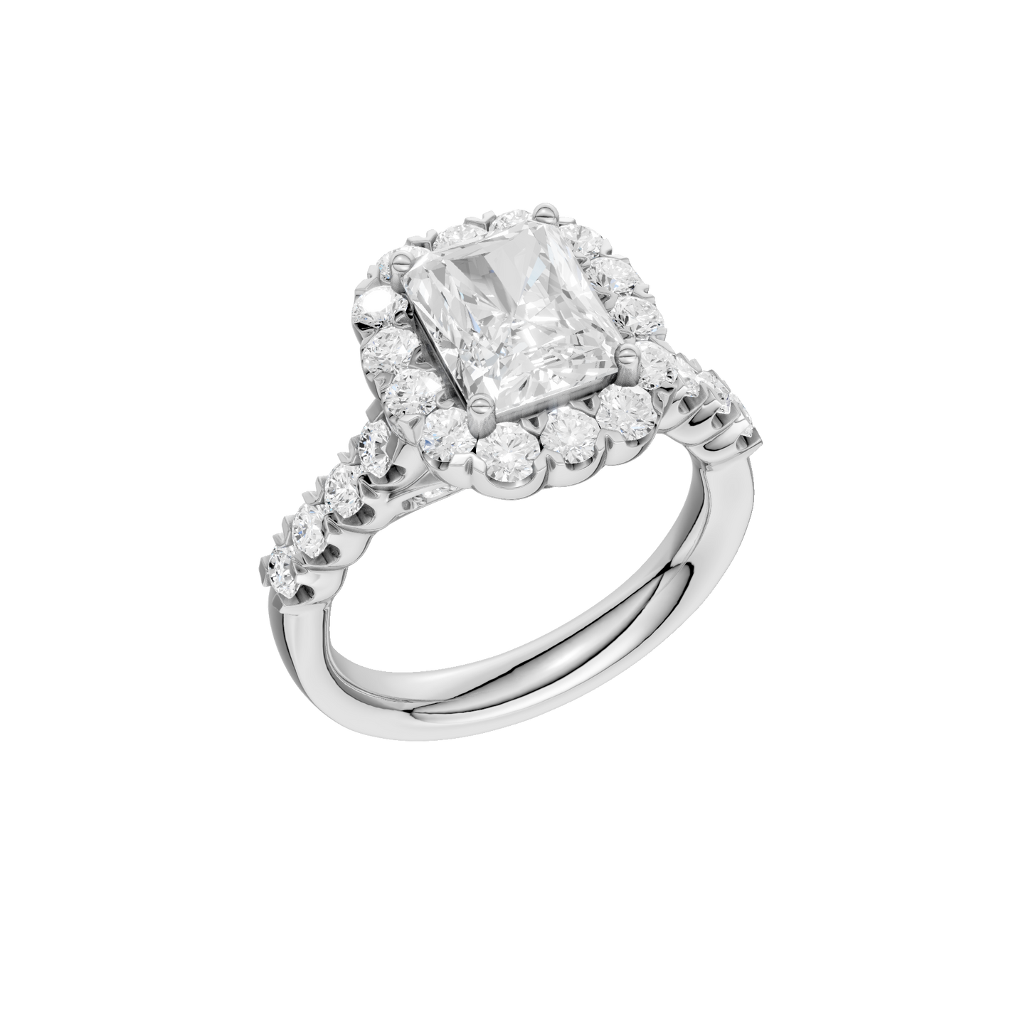 3.02ct Radiant Certified Lab Diamond Ring