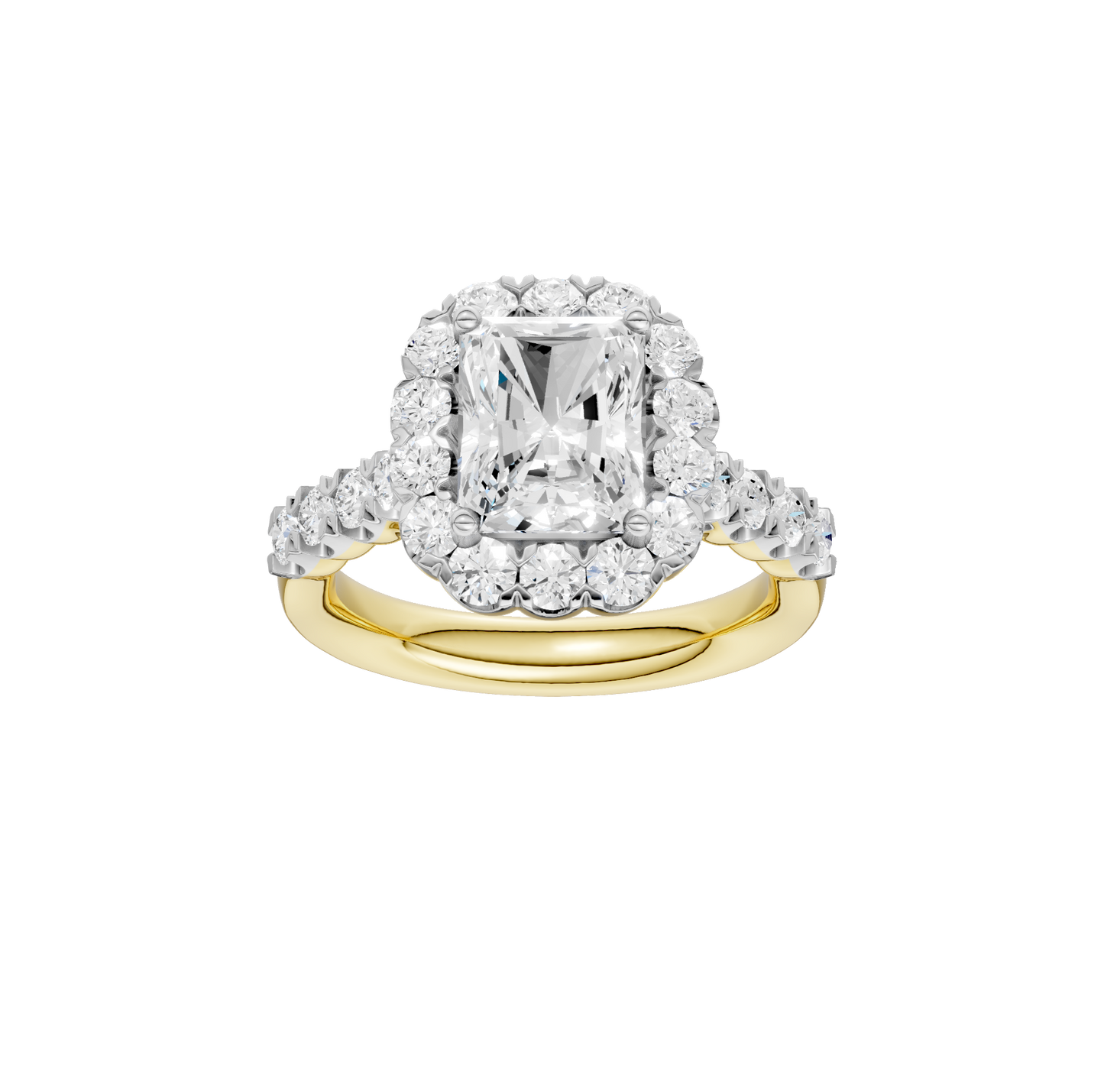 3.02ct Radiant Certified Lab Diamond Ring