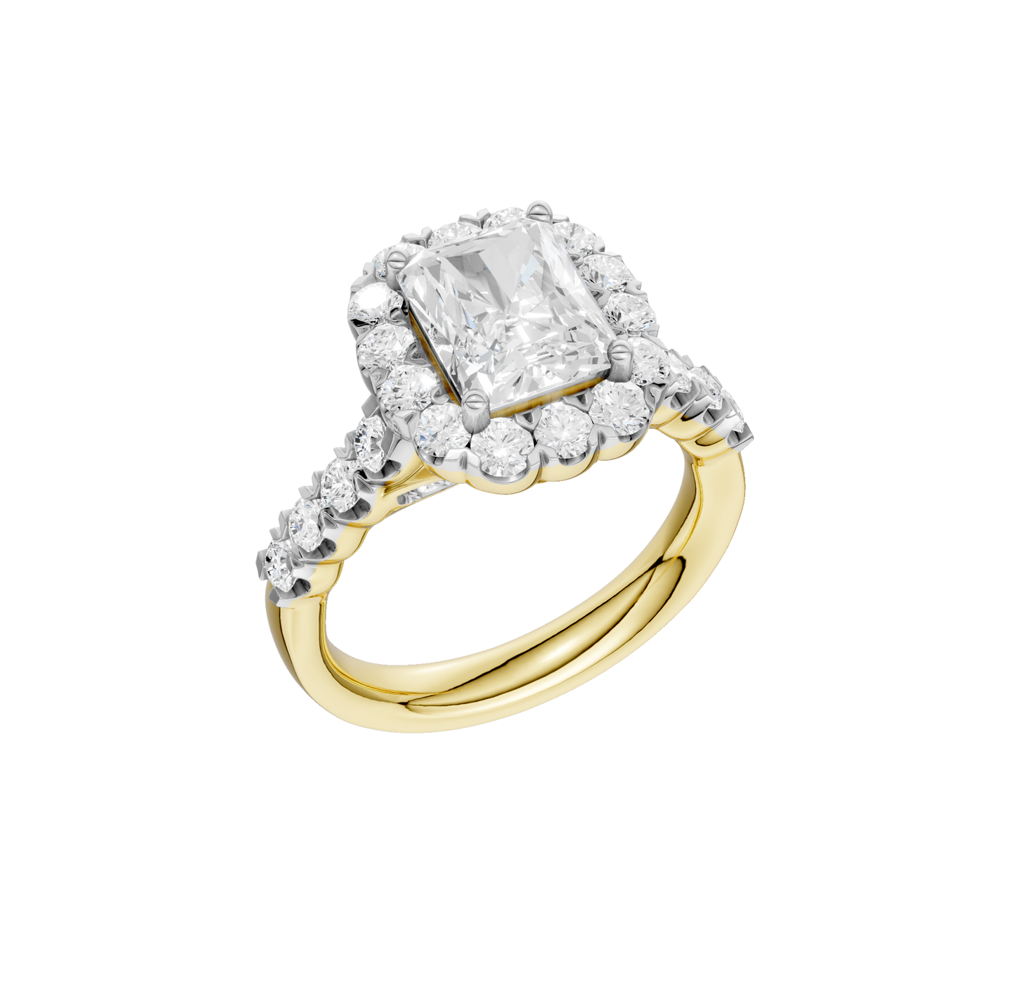 3.02ct Radiant Certified Lab Diamond Ring