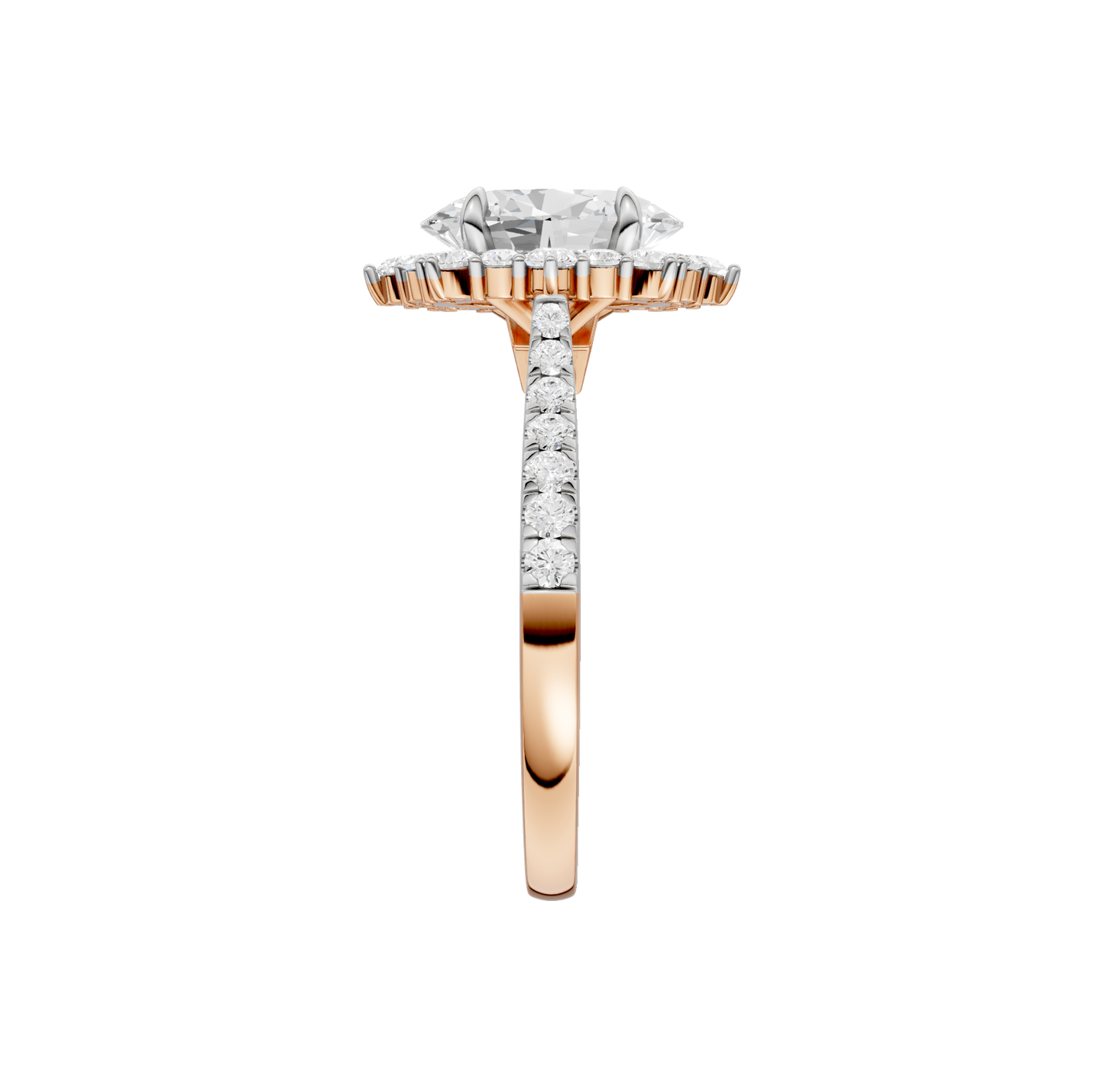 2.00ct Oval Certified Lab Diamond Ring