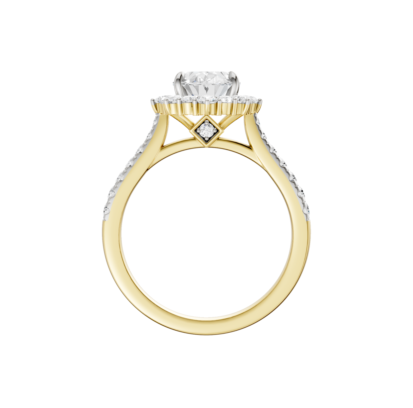 2.00ct Oval Certified Lab Diamond Ring