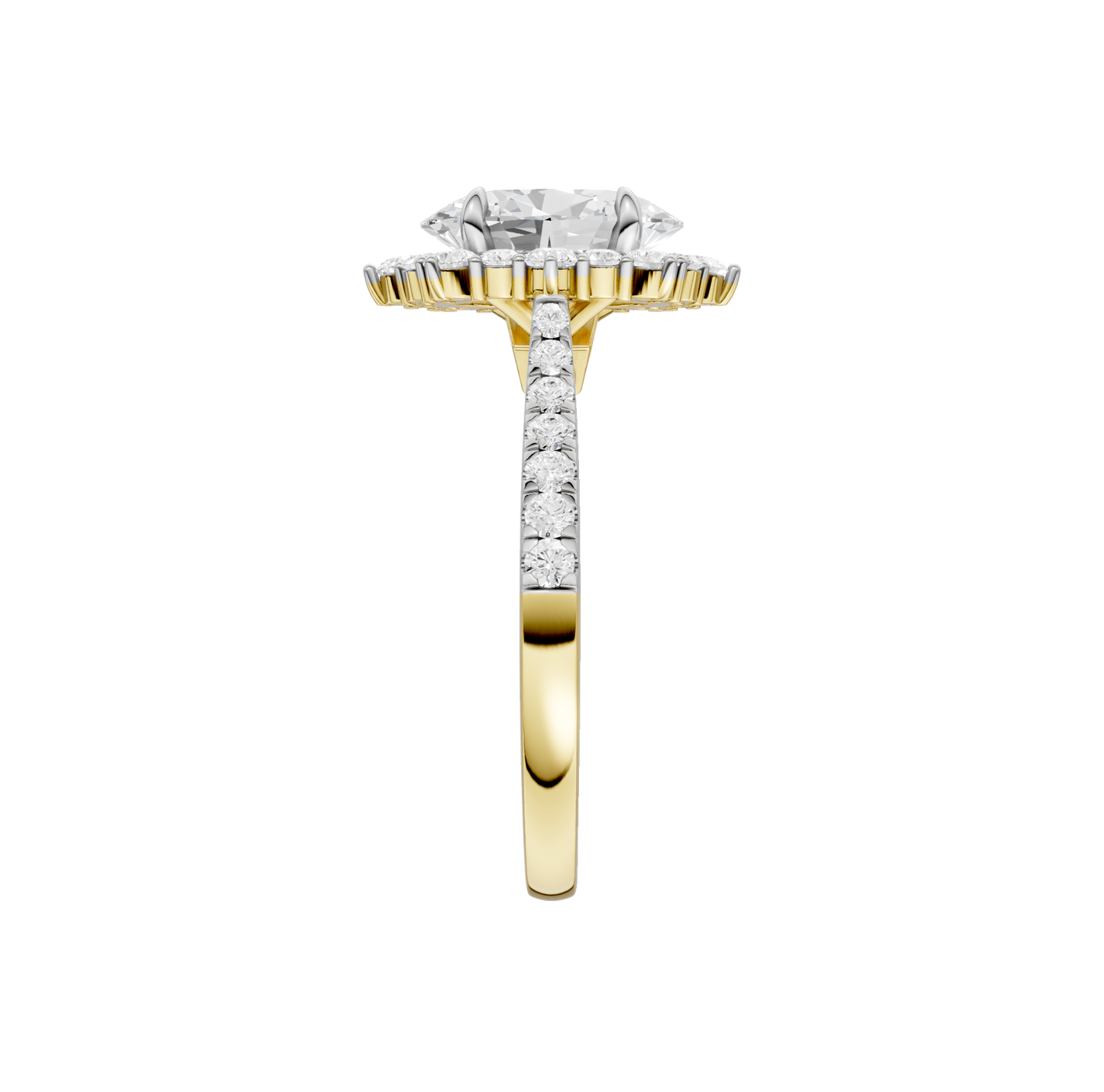 2.00ct Oval Certified Lab Diamond Ring