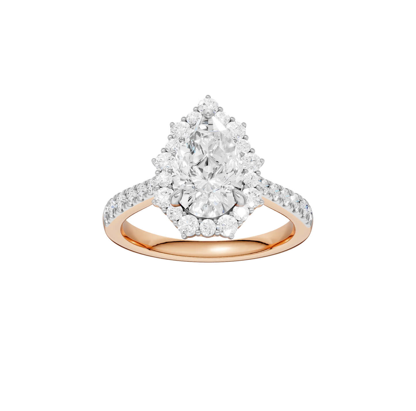 2.05ct Pear Certified Lab Diamond Ring