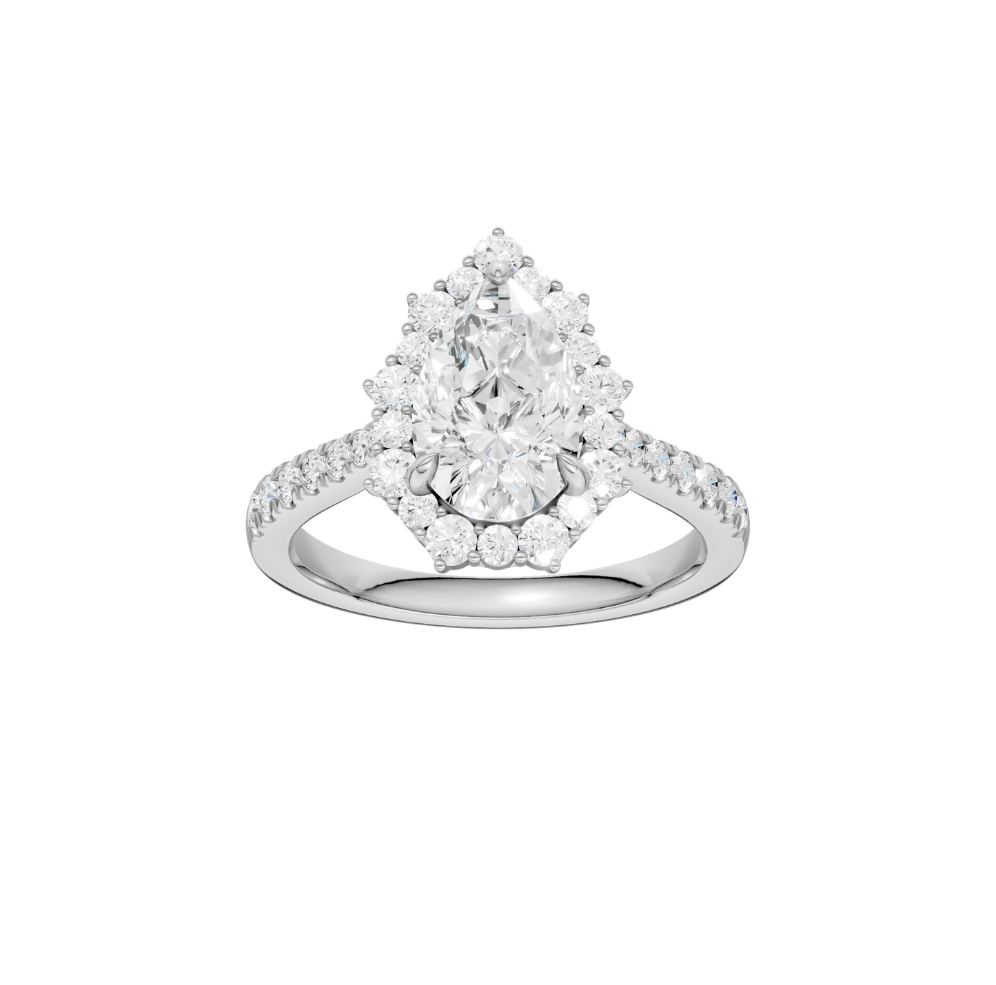 2.05ct Pear Certified Lab Diamond Ring