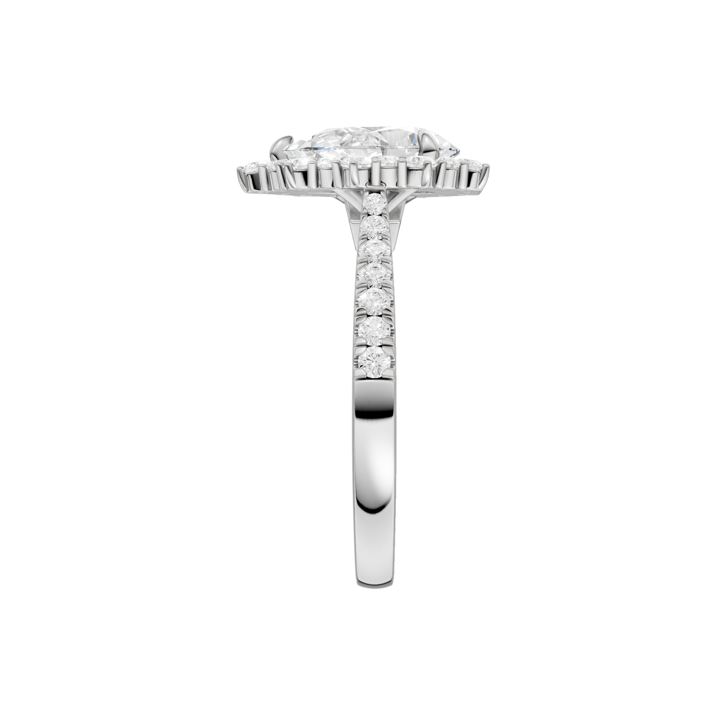2.05ct Pear Certified Lab Diamond Ring