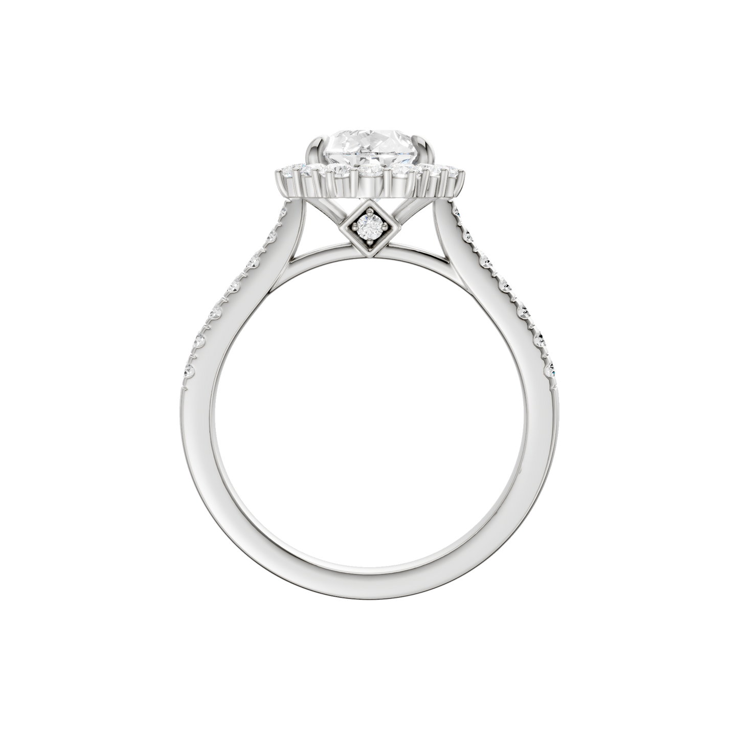 2.05ct Pear Certified Lab Diamond Ring