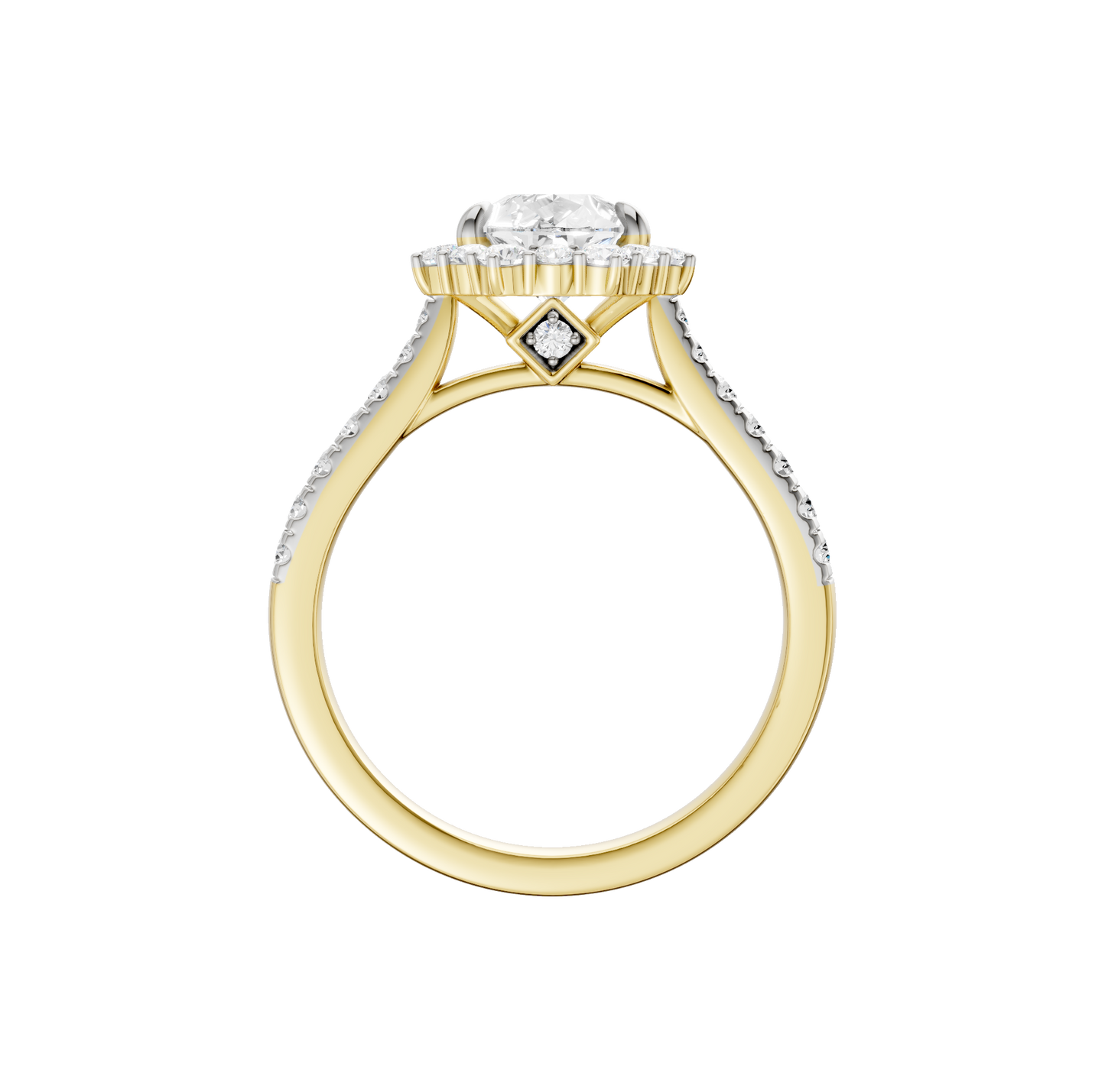 2.05ct Pear Certified Lab Diamond Ring