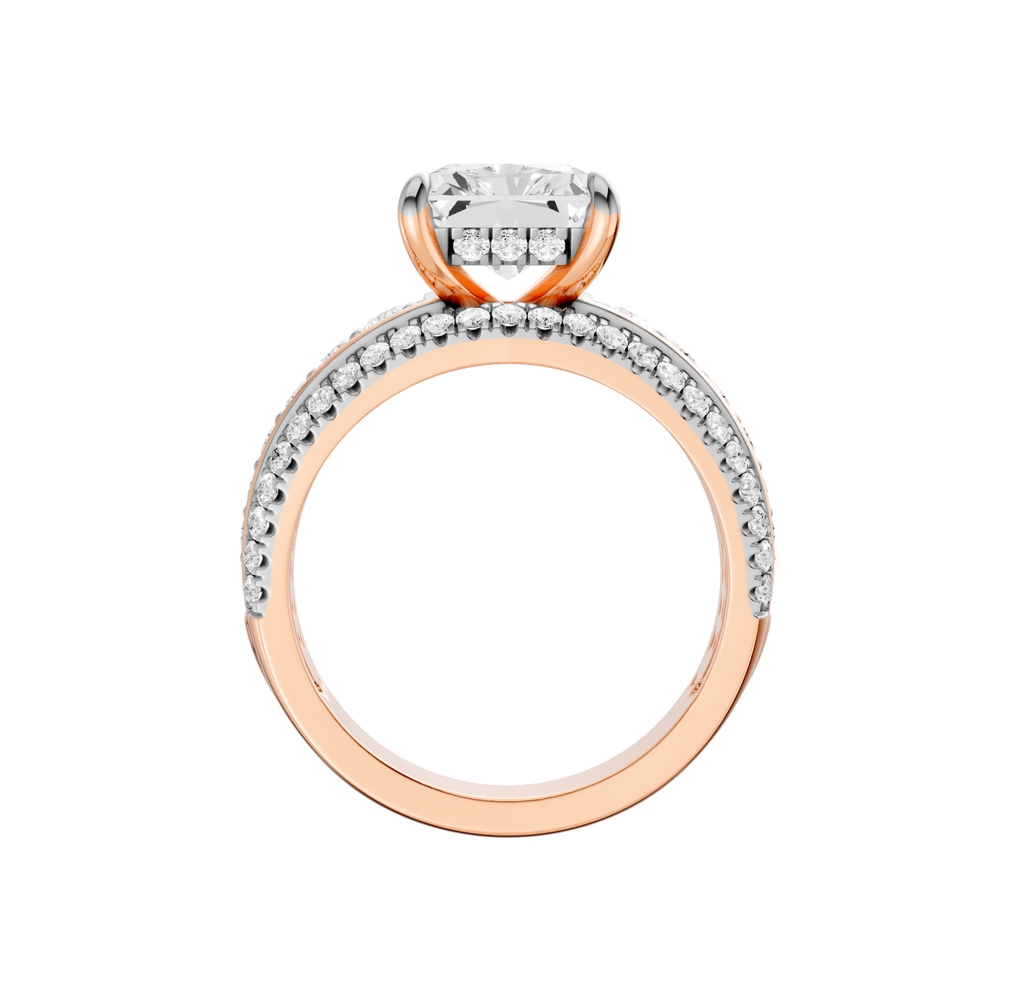 3.75ct Radiant Certified Lab Diamond Ring