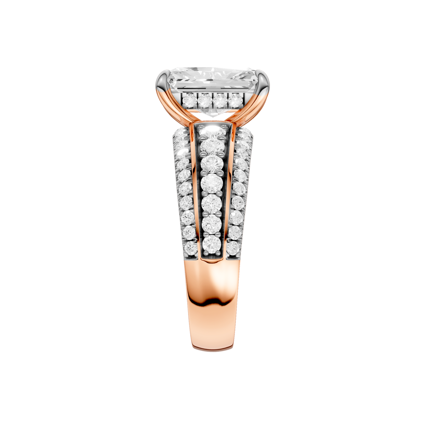 3.75ct Radiant Certified Lab Diamond Ring