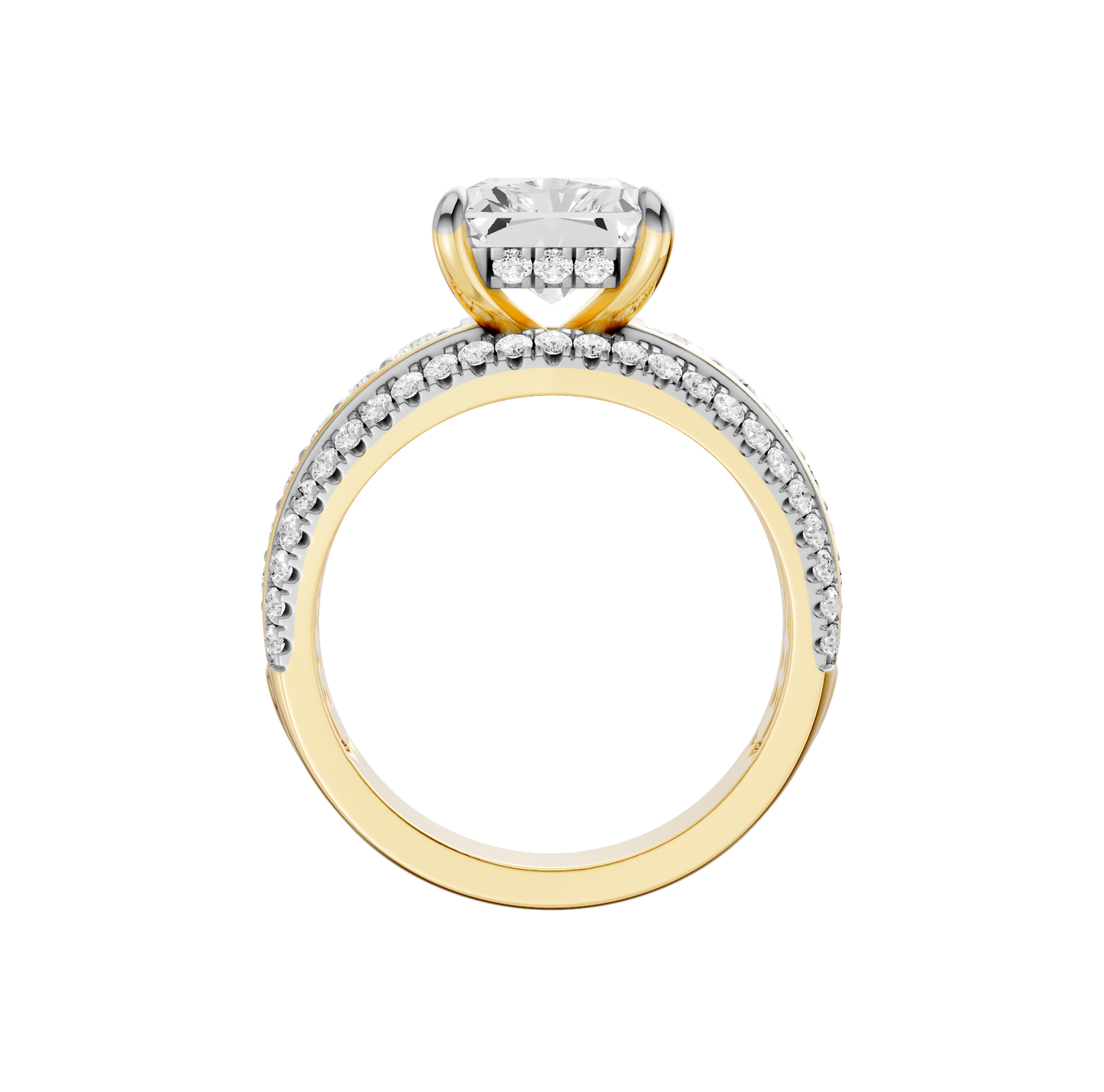 3.75ct Radiant Certified Lab Diamond Ring
