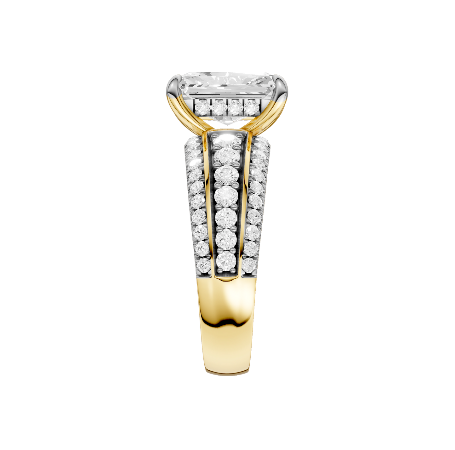 3.75ct Radiant Certified Lab Diamond Ring