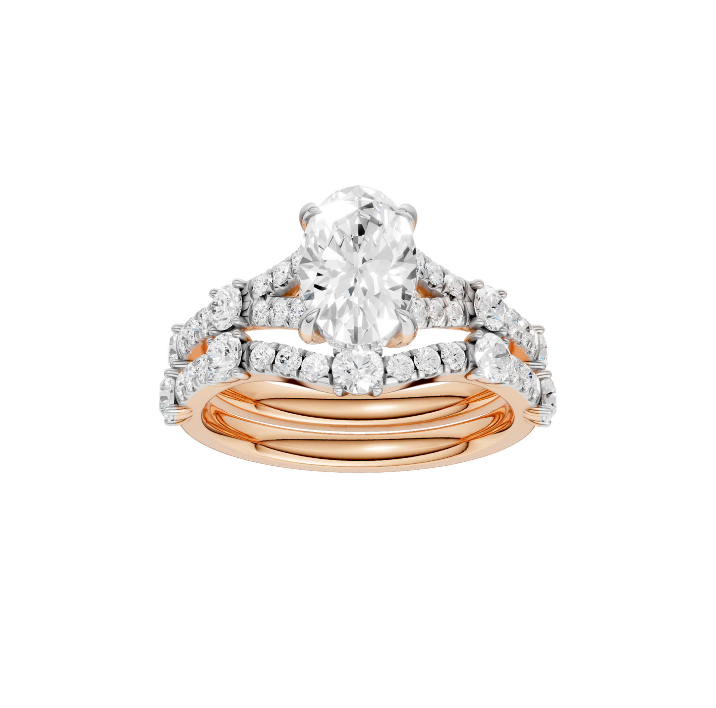 2.40ct Oval Certified Lab Diamond Ring