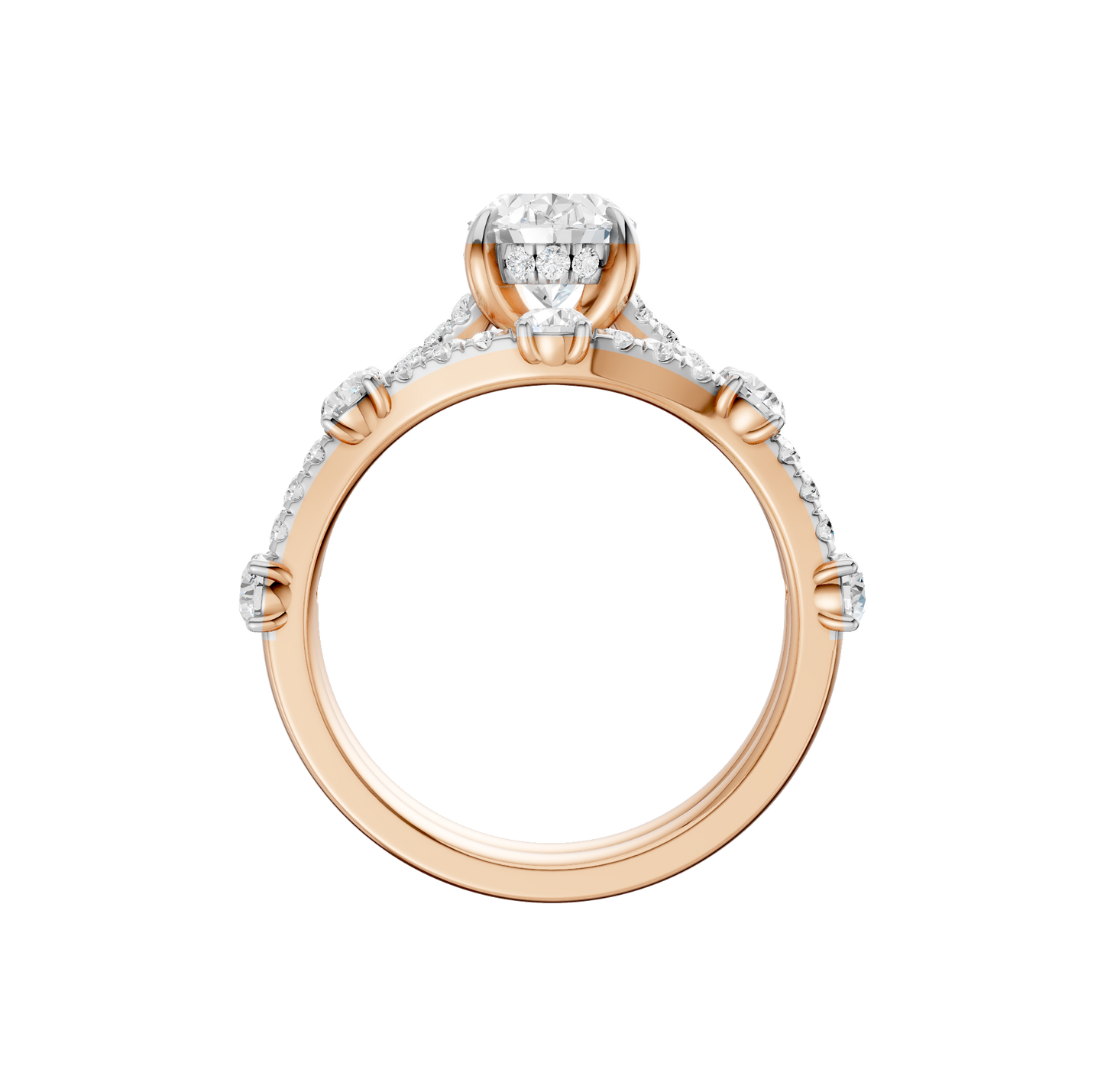 2.40ct Oval Certified Lab Diamond Ring