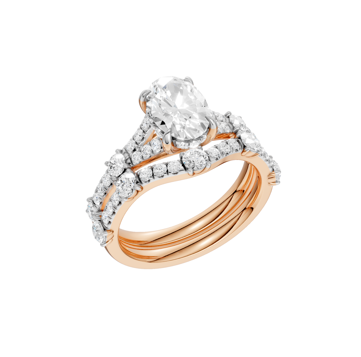 2.40ct Oval Certified Lab Diamond Ring