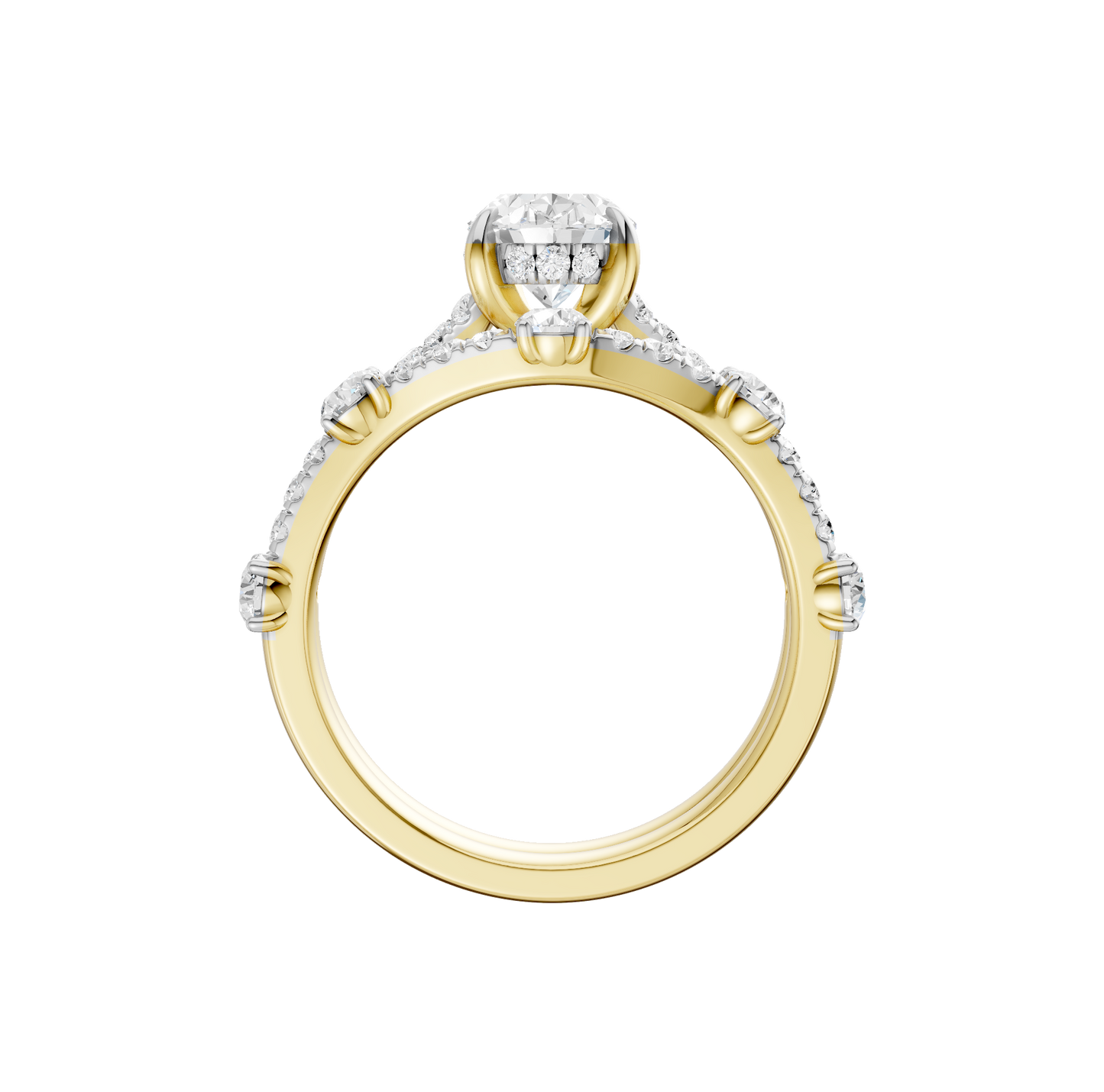 2.40ct Oval Certified Lab Diamond Ring