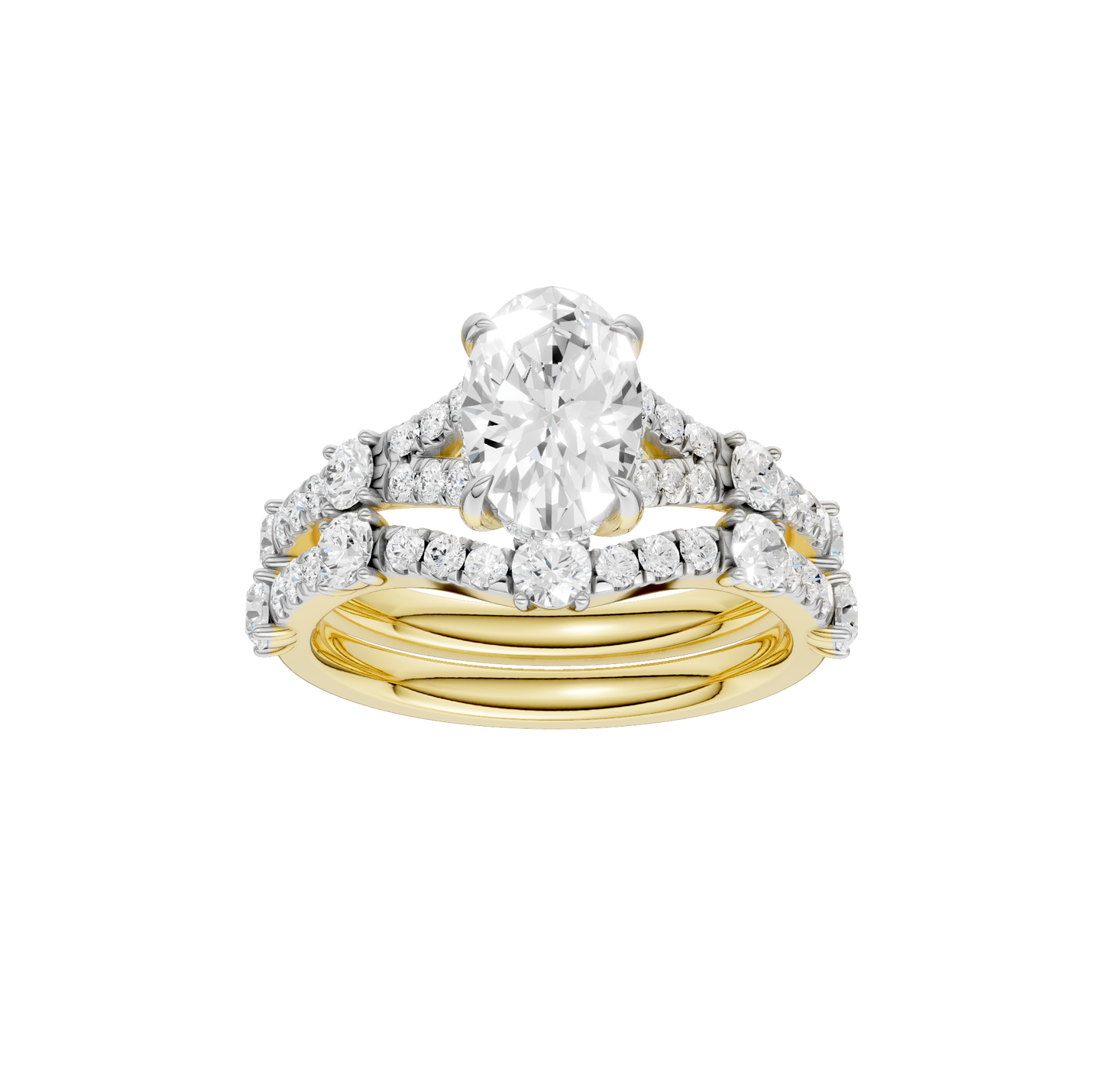 2.40ct Oval Certified Lab Diamond Ring