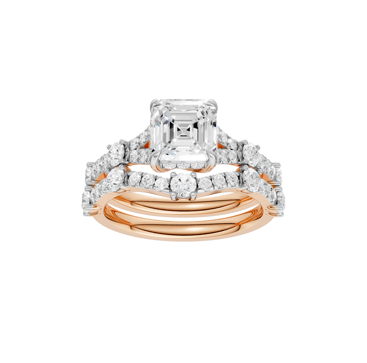 2.40ct Asscher Certified Lab Diamond Ring