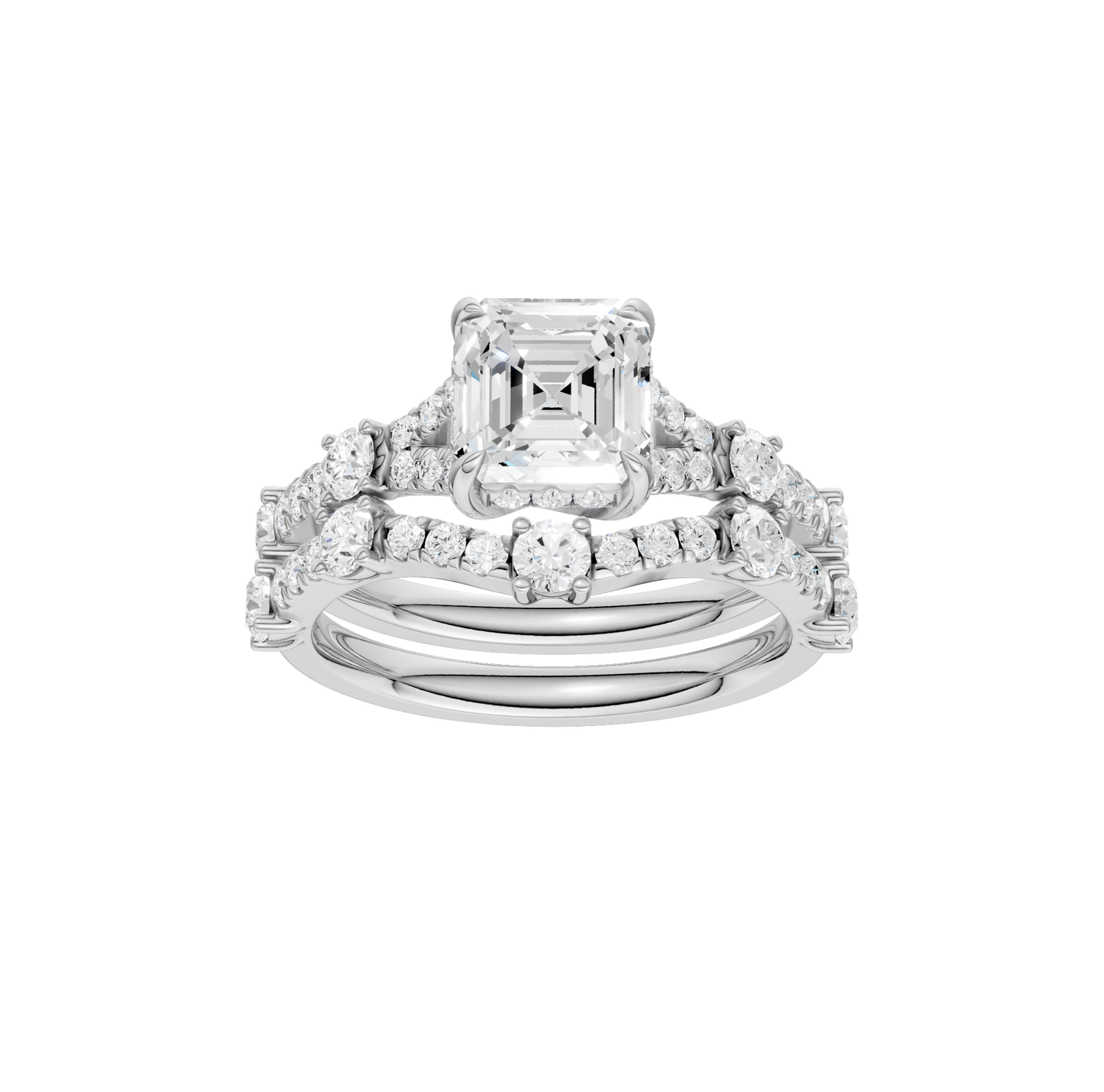 2.40ct Asscher Certified Lab Diamond Ring