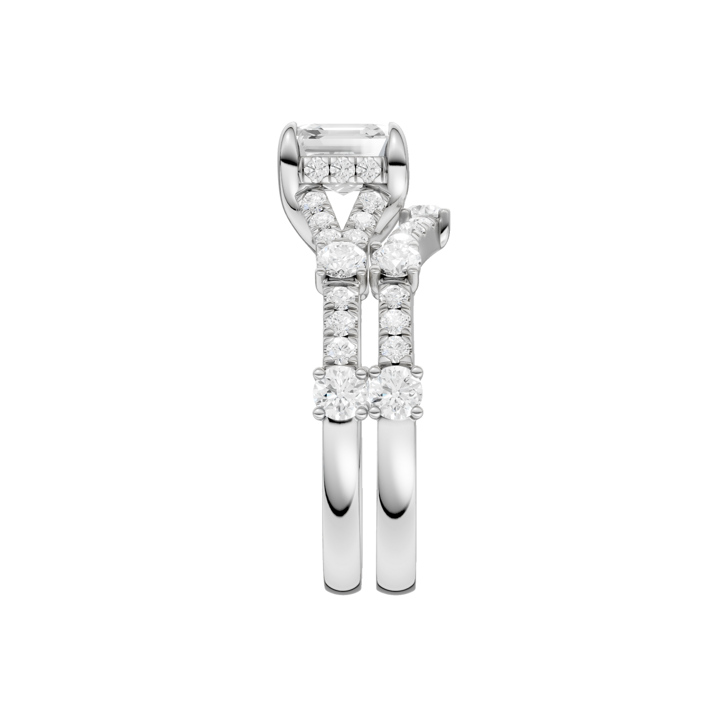 2.40ct Asscher Certified Lab Diamond Ring